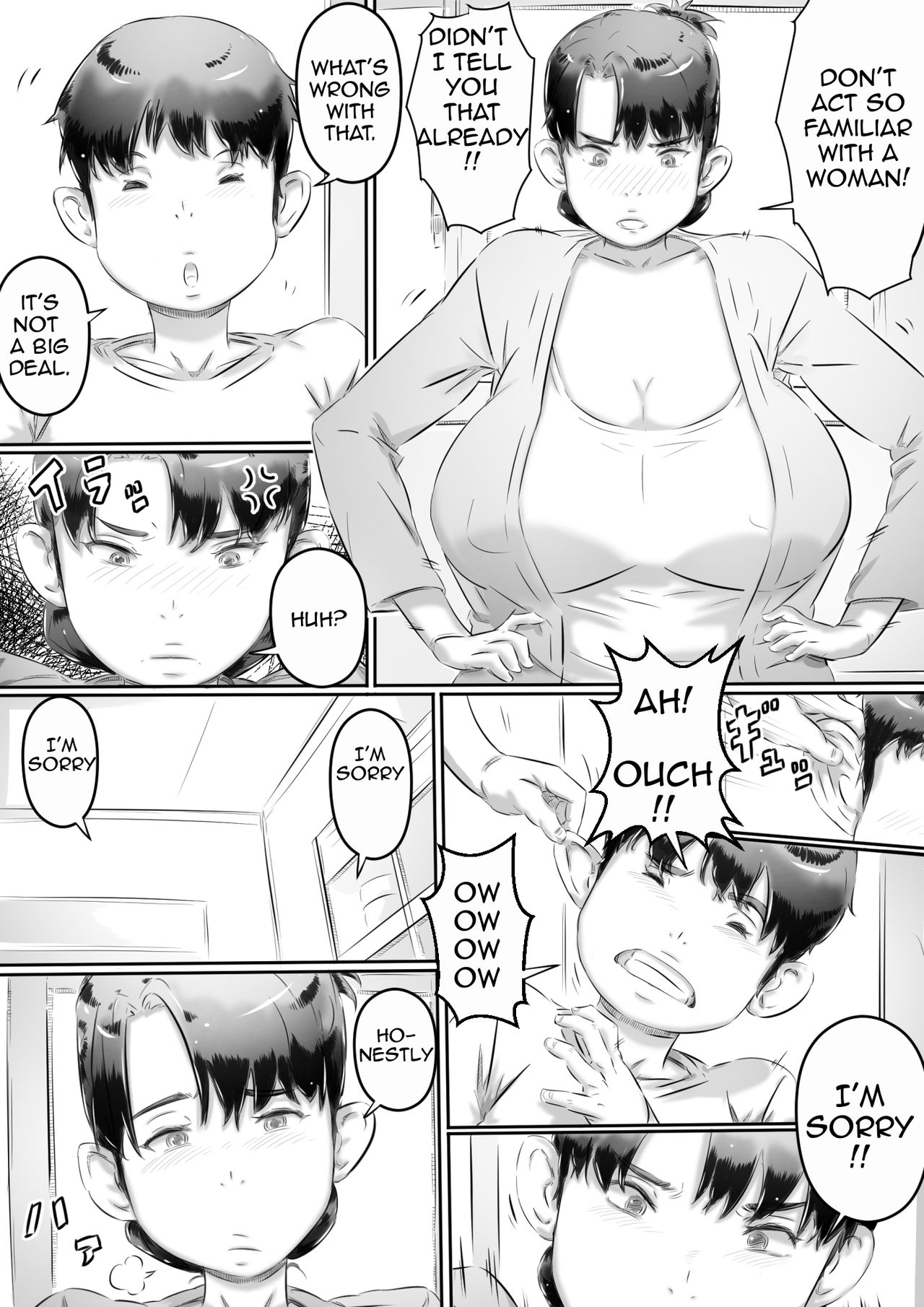 Haha to Musuko no Seikyouiku | Mom and Son Sex Education page 4 full