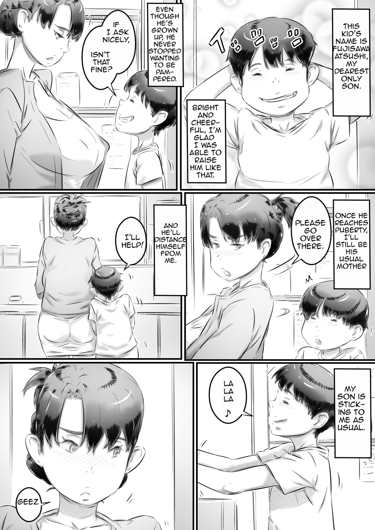Haha to Musuko no Seikyouiku | Mom and Son Sex Education page 5 full