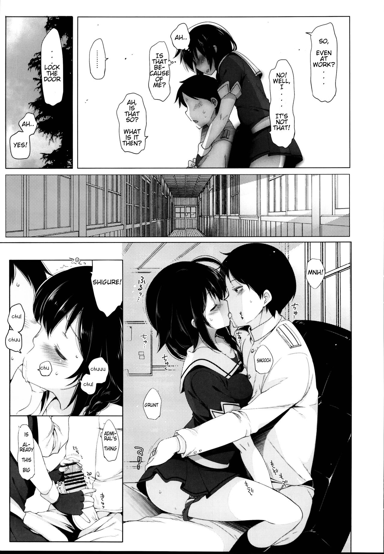 Hishokan Shigure -Rinkan Ryoujoku- | Secretary ship Shigure -Gang Rape- page 5 full