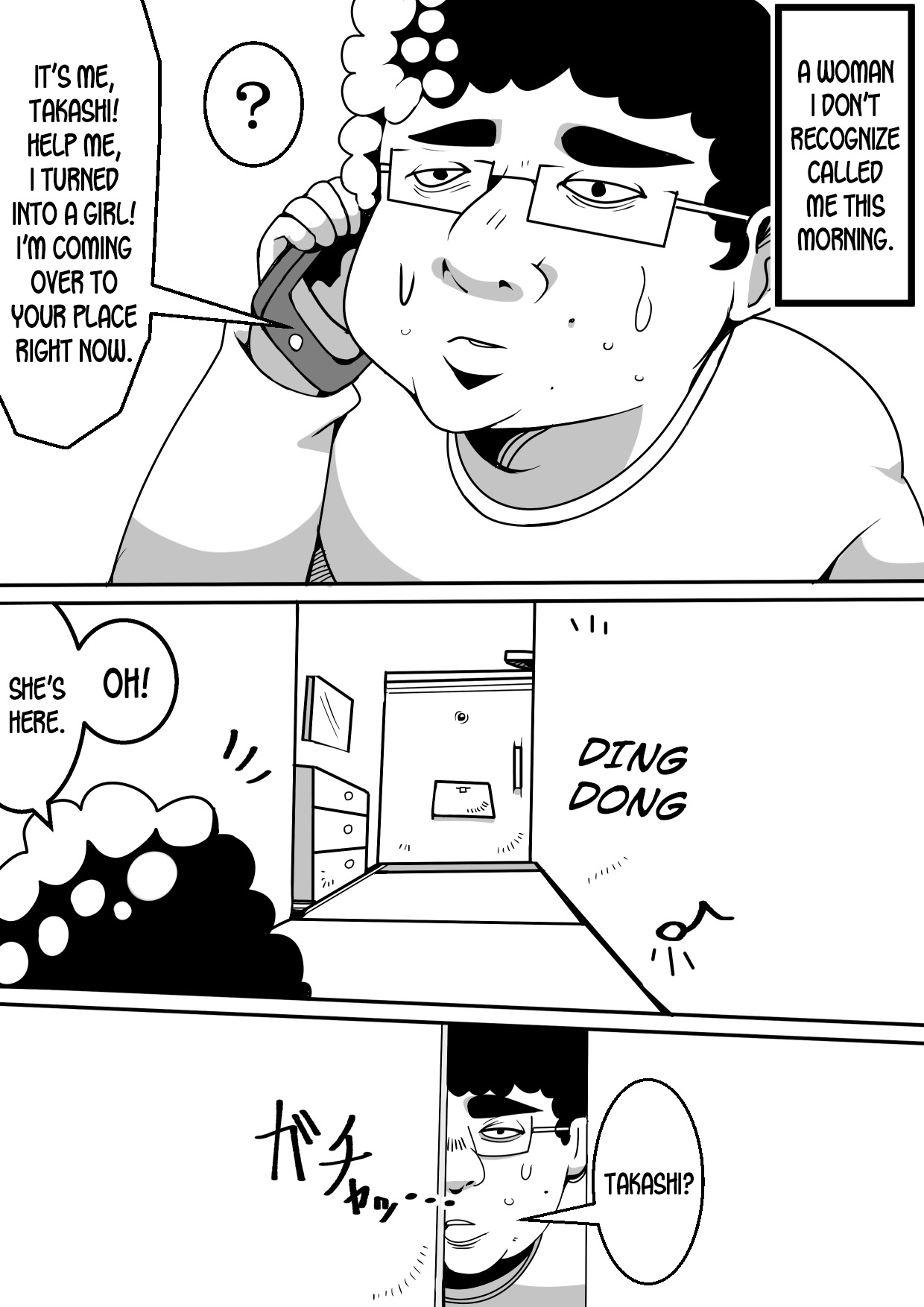 Nyotaika Shita Tomodachi ga Yattekita Hanashi page 2 full