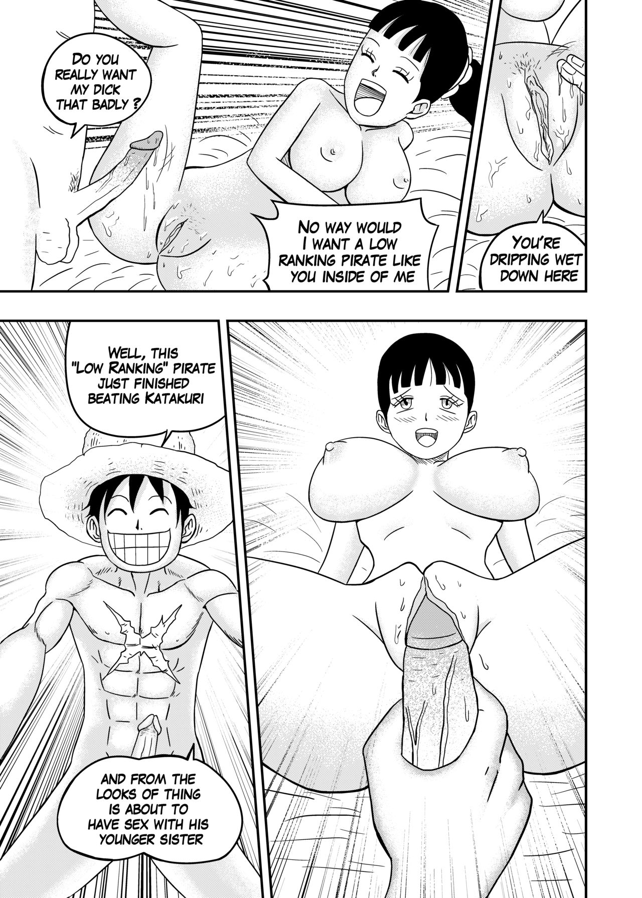 Charlotte Flampe x Luffy page 8 full