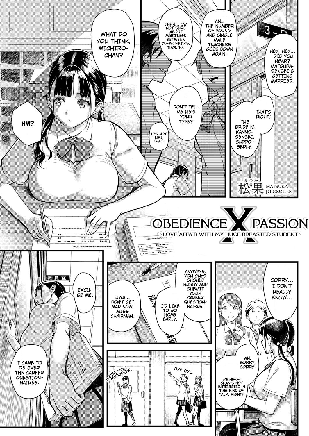 Juujun x Yokujou ~Furinaite wa Jibun no Kyonyuu Seito~ | Obedience x Passion ~Love Affair with My Huge Breasted Student~ page 1 full