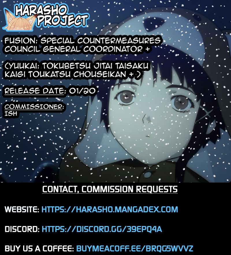 Yuukai: Tokubetsu Jitai Taisaku Kaigi Toukatsu Chouseikan + | Fusion Special Countermeasures Council General Coordinator + page 9 full