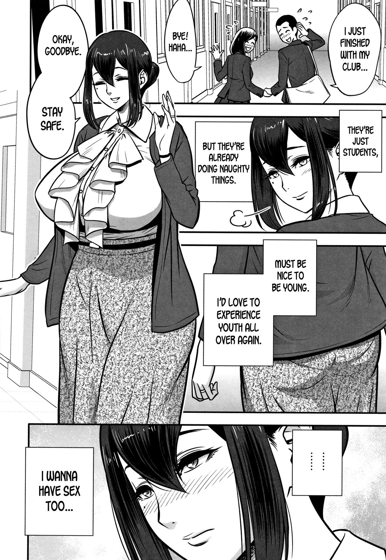 Dankon Sousai -Hitozuma Kyoushi ga Netorareru made no Kiroku- page 8 full