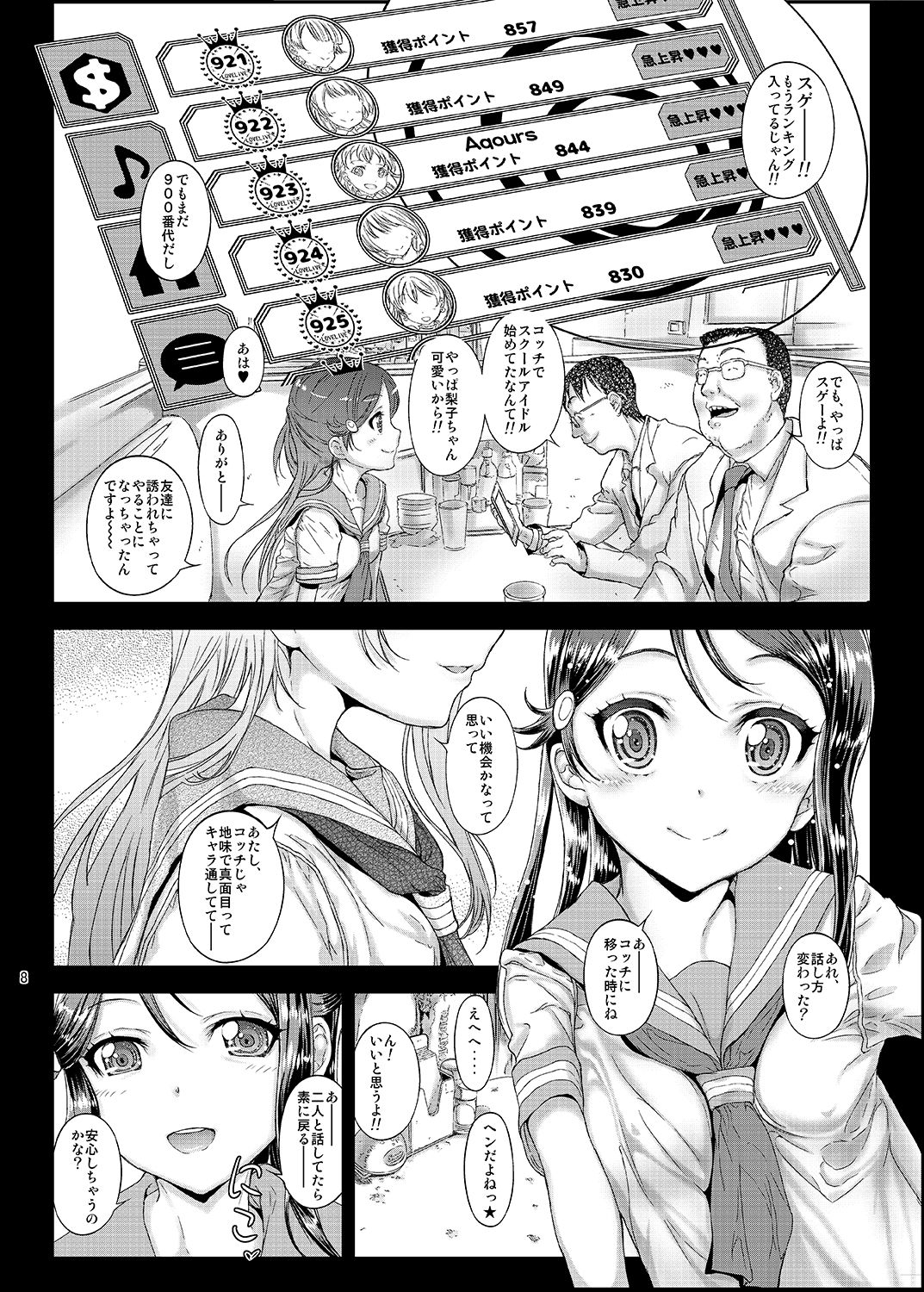 Moto Otonokizaka Gakuin Shirouto Joshikousei Sakurauchi Riko-chan Namadashi Petit Enkou page 7 full