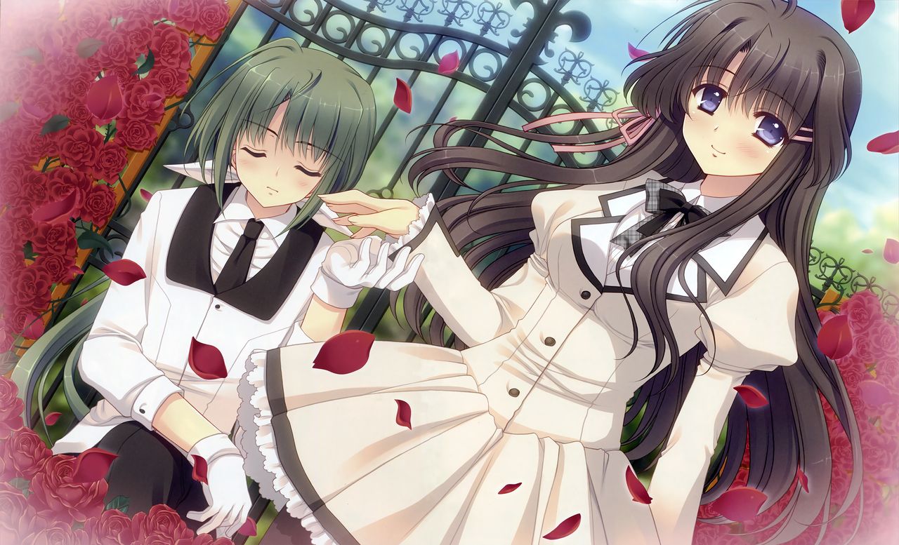 Tsuki ni Yorisou Otome no Sahou official visual fanbook page 5 full