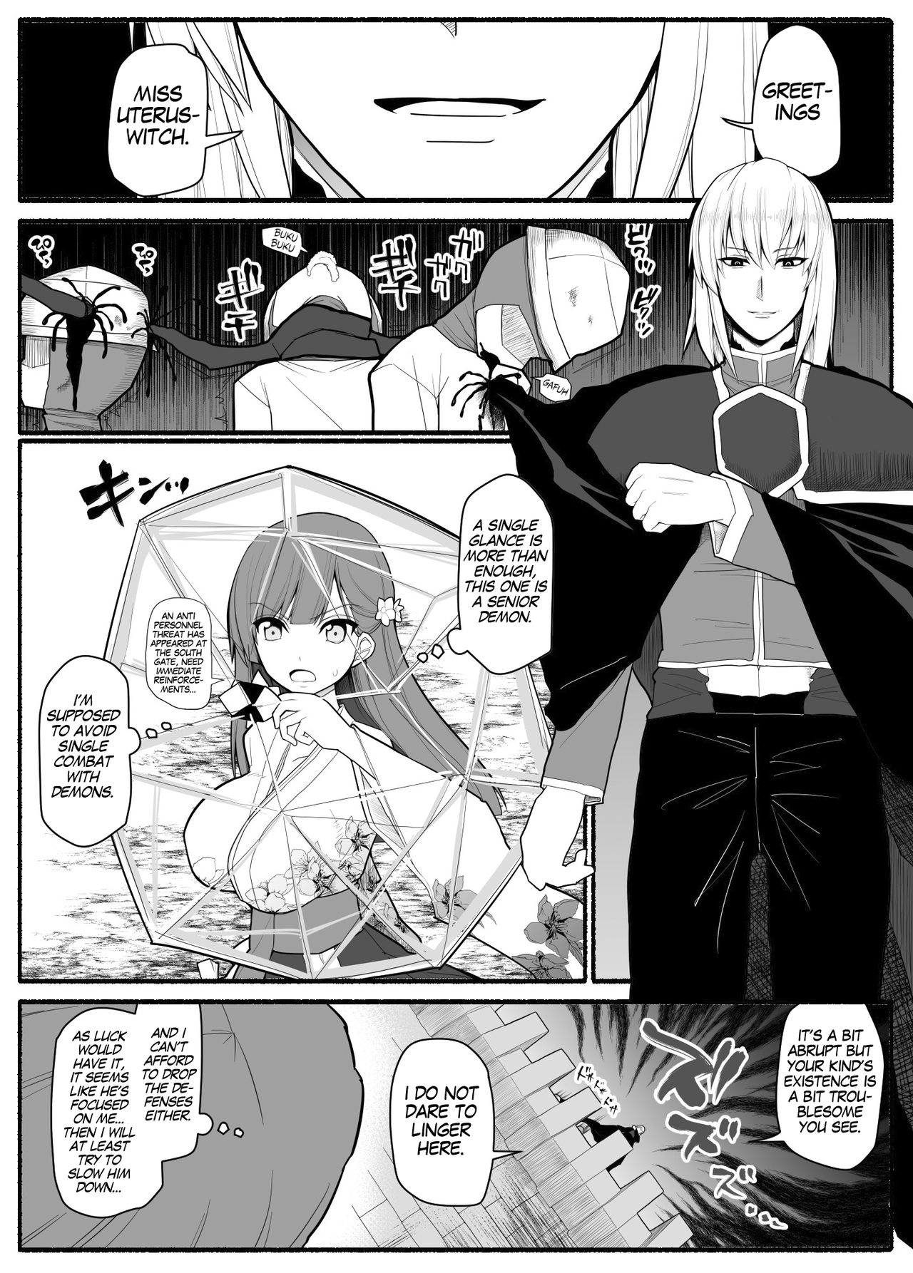 Shikyuu Majo VS Joukyuu Majin | Uterus-Magician VS Senior Demon page 5 full