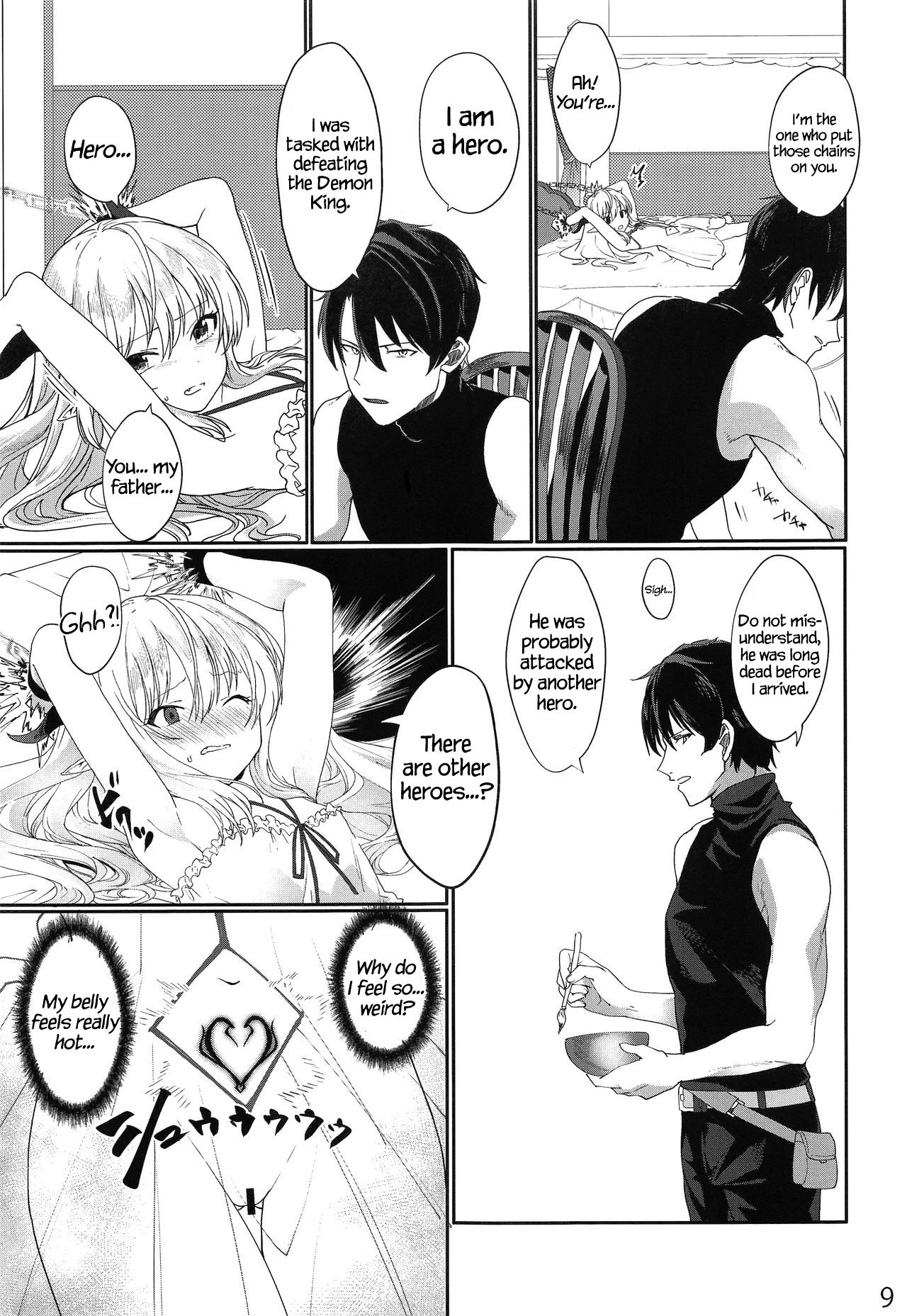 Yuusha no Dorei Inmon ga Maou no Musume o Youshanaku Osou! page 8 full