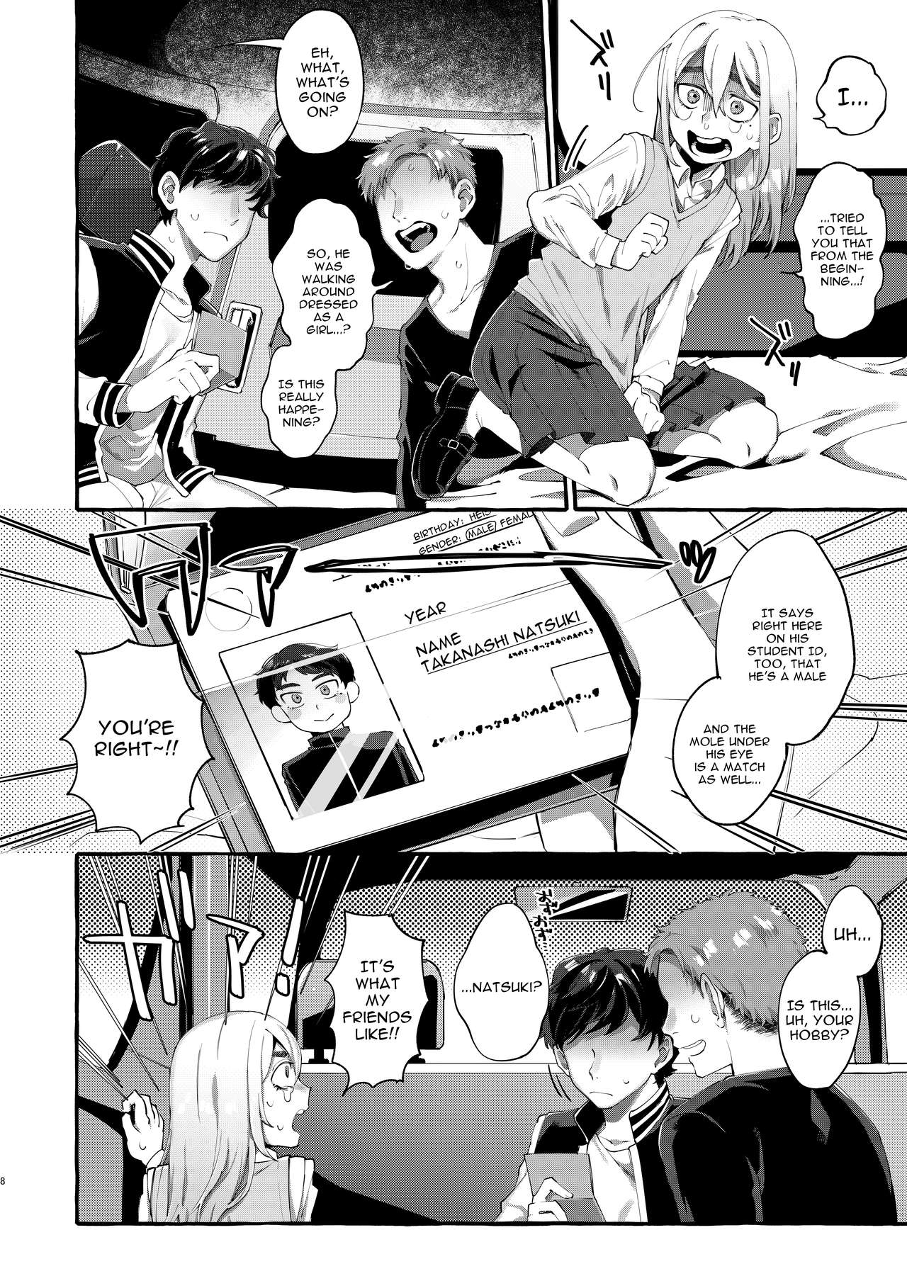 Joshigakusei o Rachi Yuukai Shita to Omottara Otokonoko datta.  We Thought We Kidnapped and Drove Away with a Girl Student, but It Turned out to be a Girly Boy. page 7 full