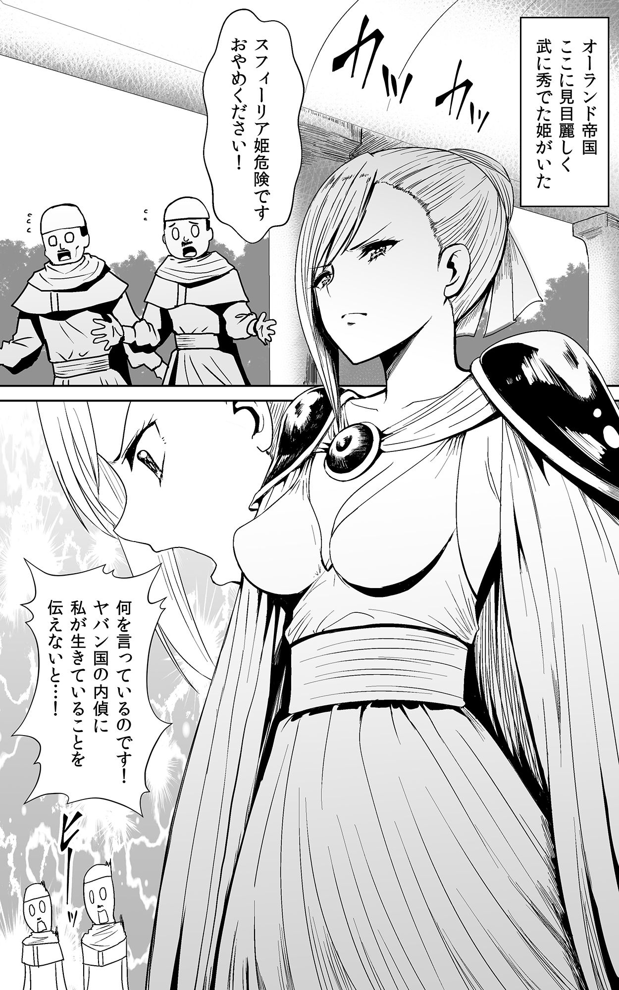 Tsuyoki na Hime-sama - Sennyuu Sousa de Shintai Kensa Sareru mo Shoutai ga Barete wa Ikenai node Teikou Dekinai page 3 full