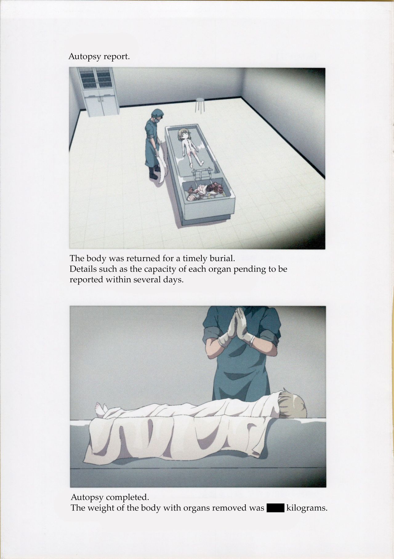 Nishiogikubo Shoujo Satsugai Jiken Shihou Kaibou Kiroku | Nishi-Ogikubo Girl Murder Case Judicial Autopsy Report page 10 full