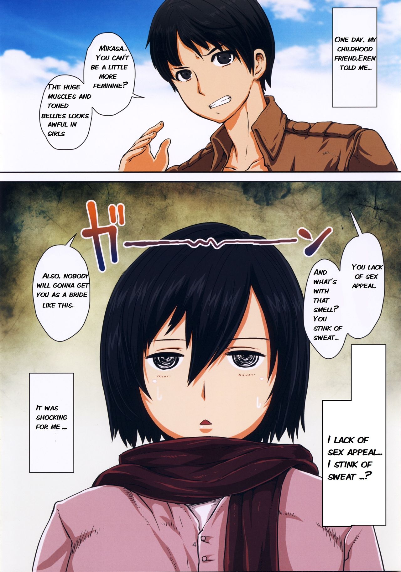 Fukkin Joshi Mikasa Ackerman wa Taishuu ga Ki ni naru Otoshi goro. page 5 full