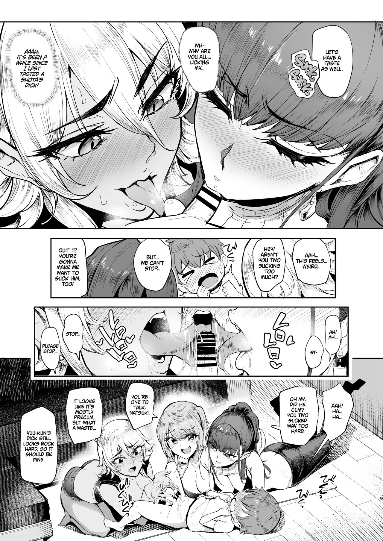 Otomari Shita no wa H na Gal Onee-chan-tachi no Ouchi deshita | The Place I Stayed Over at Belonged to Perverted Gyaru Onee-chans page 8 full