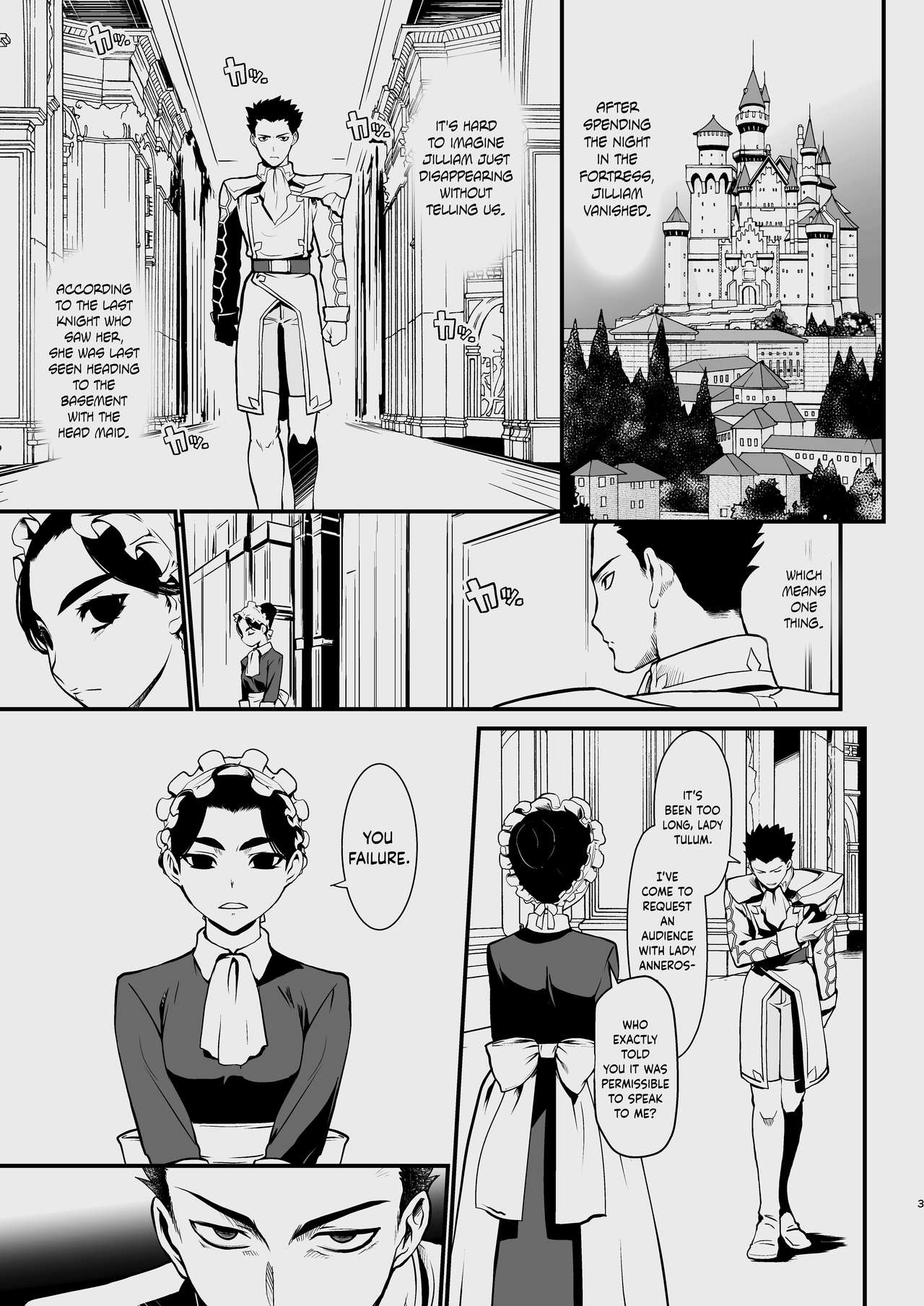 Kishi Danchou Jininsu - Nyoshin Henka ni Kusshita Kishi Ch. 3 | The Commander's Resignation page 2 full