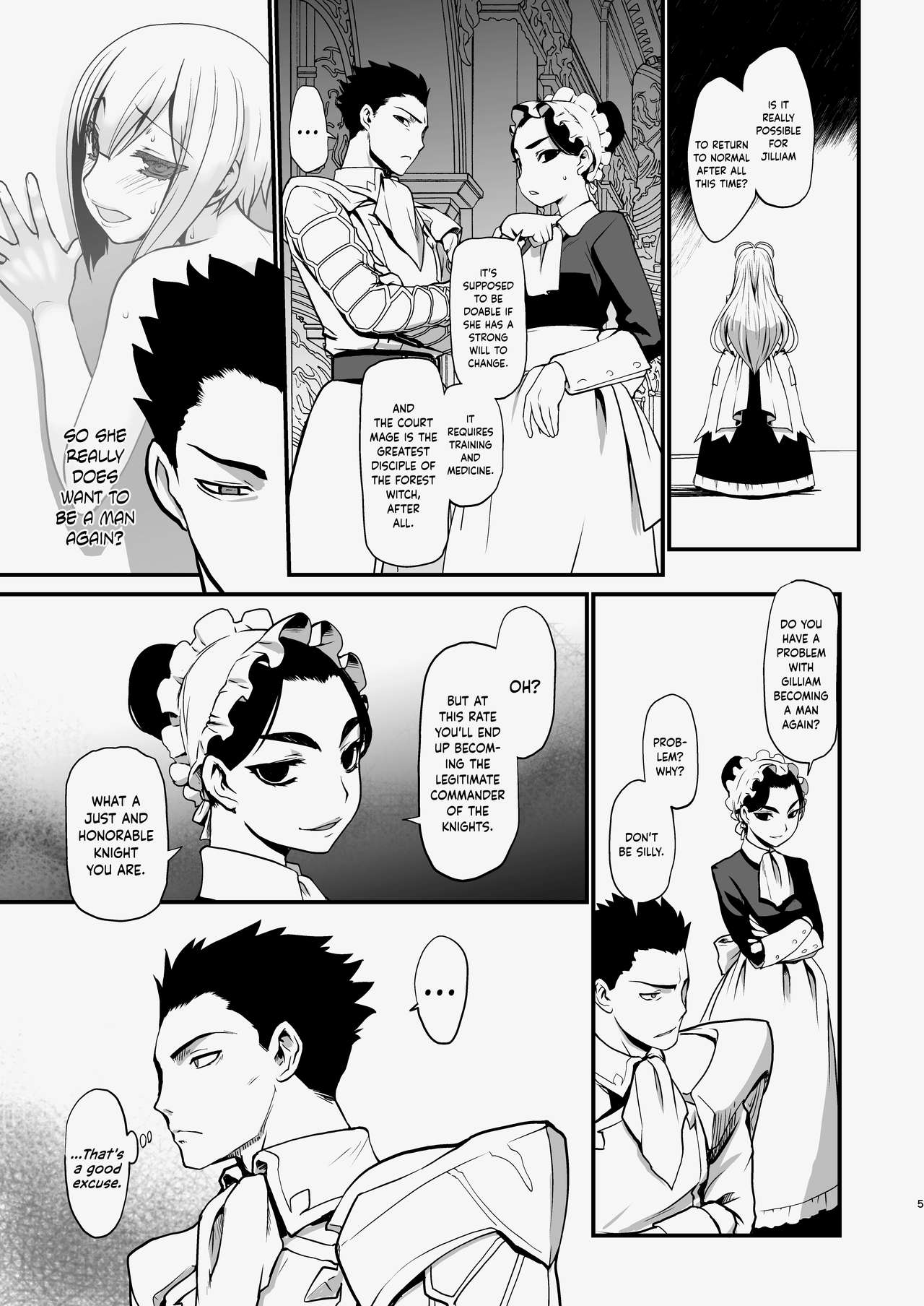 Kishi Danchou Jininsu - Nyoshin Henka ni Kusshita Kishi Ch. 3 | The Commander's Resignation page 4 full