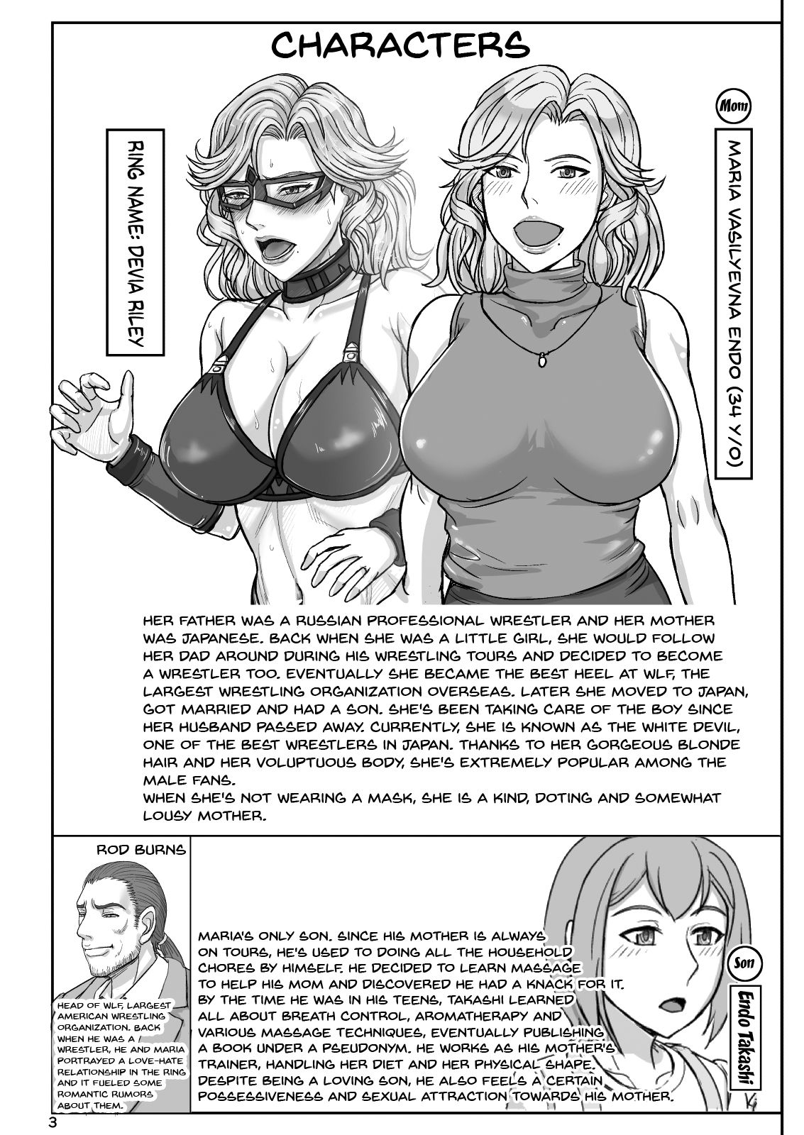 Mama wa Russian Half no Akuyaku Wrestler 2 - H Mizugi de Dokidoki Hen | Mama Is a Half Russian Half Akuyaku Wrestler 2 page 3 full