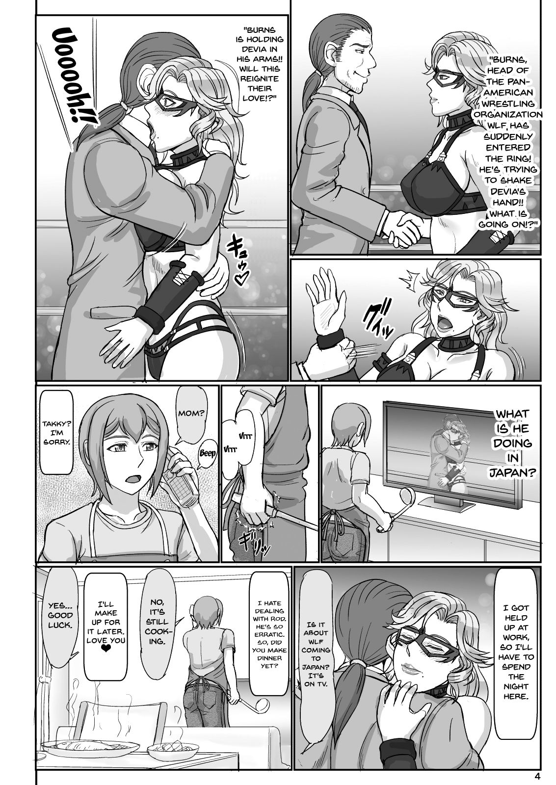 Mama wa Russian Half no Akuyaku Wrestler 2 - H Mizugi de Dokidoki Hen | Mama Is a Half Russian Half Akuyaku Wrestler 2 page 4 full