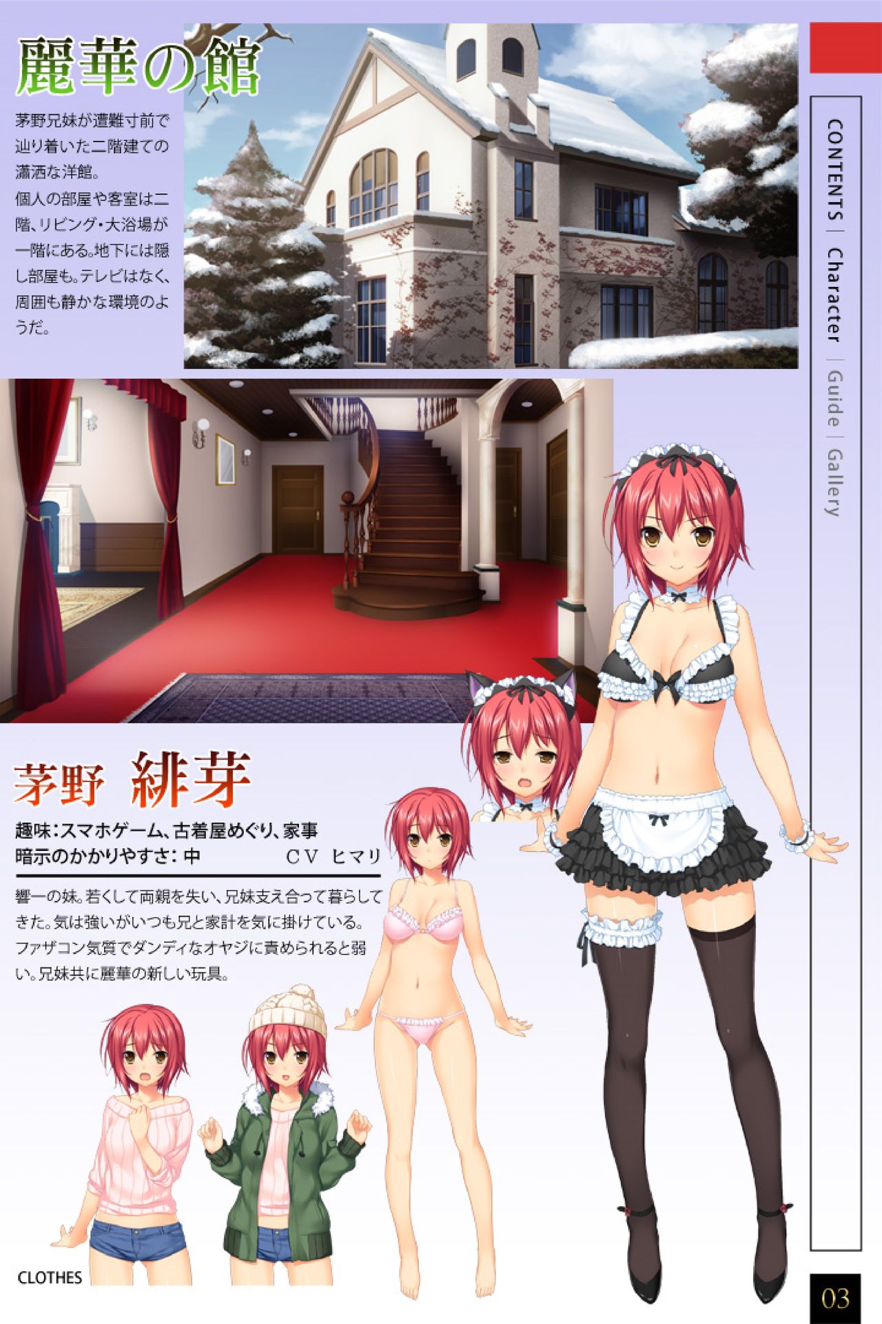 Reika no Yakata ~Saimin Yuugi e no Shoutaijou~ Movie Edition Mini Visual Fanbook page 3 full