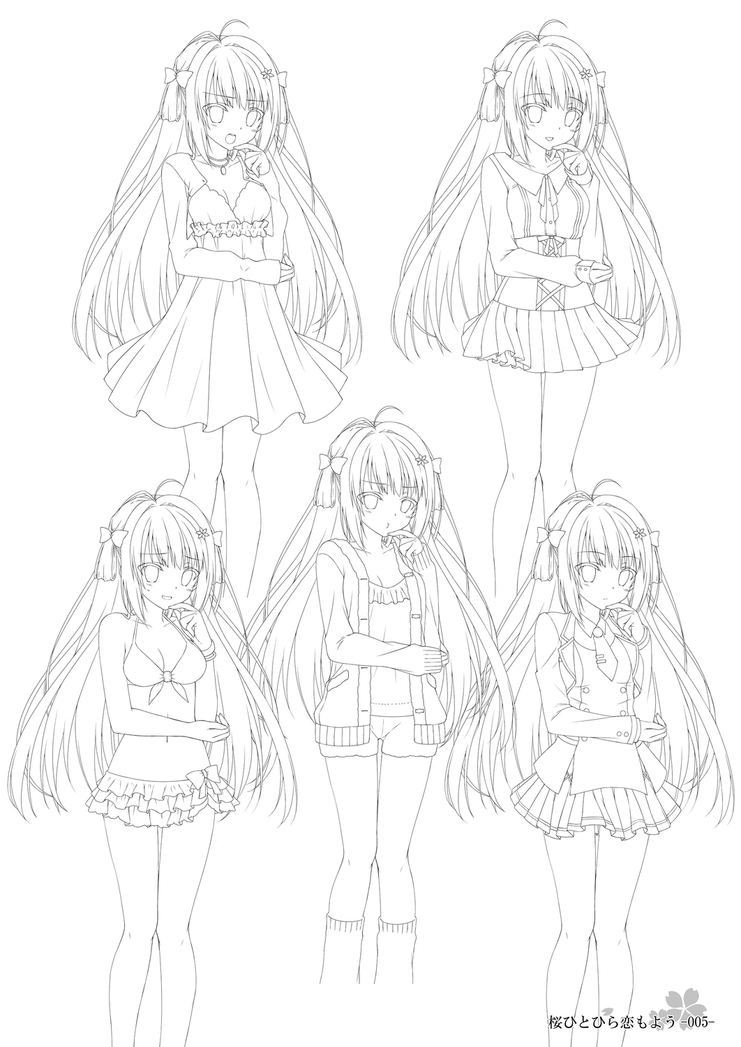 Sakura Hitohira Koimoyou Original Picture Collection page 4 full