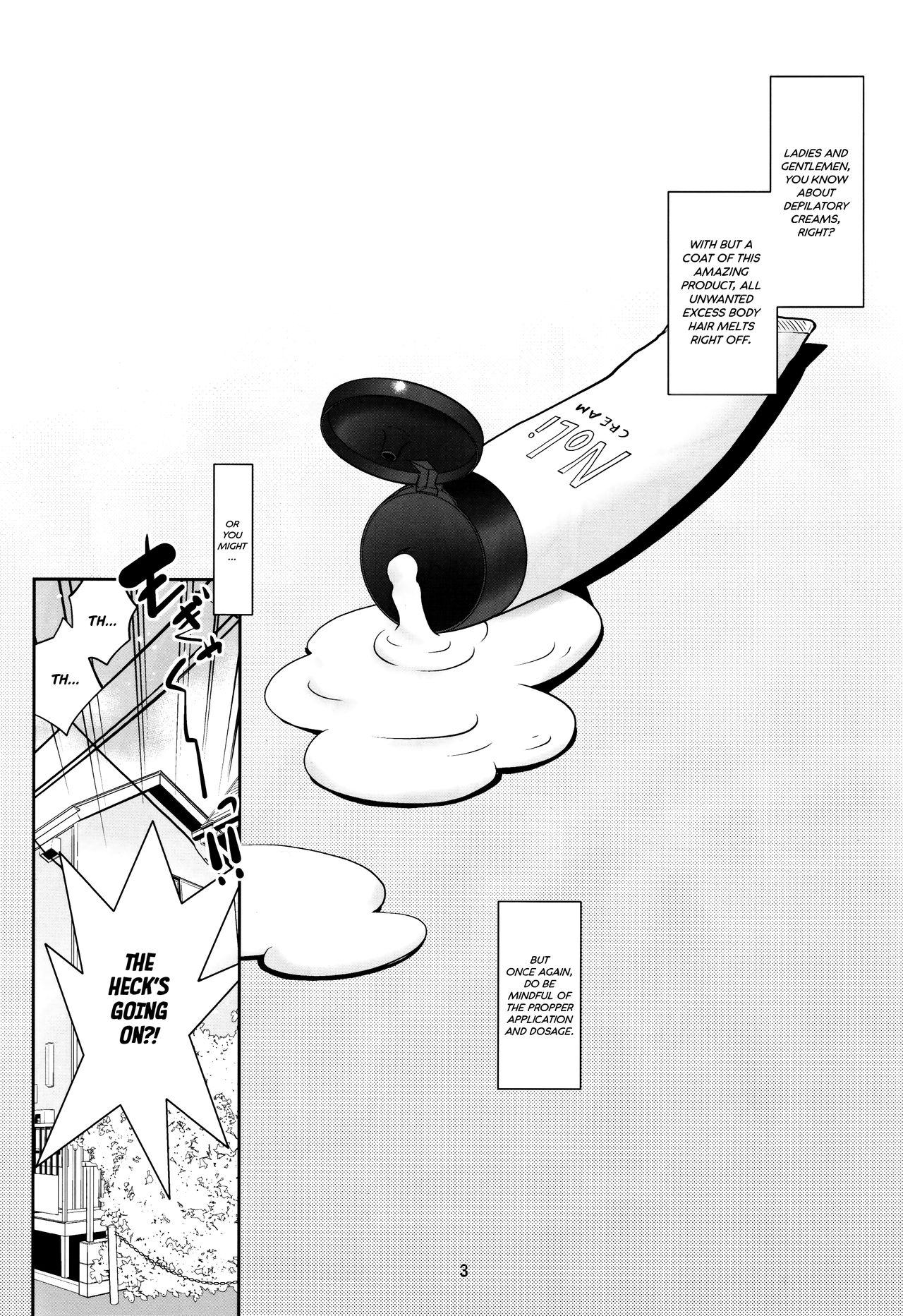 Toriatsukai Chuui!! Mahou no Datsumou Cream. | Use with caution!! Magical depilatory cream page 2 full