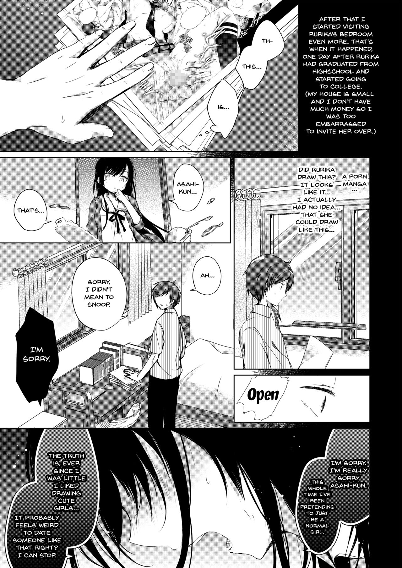 Ero Doujin Sakka no Boku no Kanojo wa Uwaki nante Shinai. - She will never let me down. page 7 full