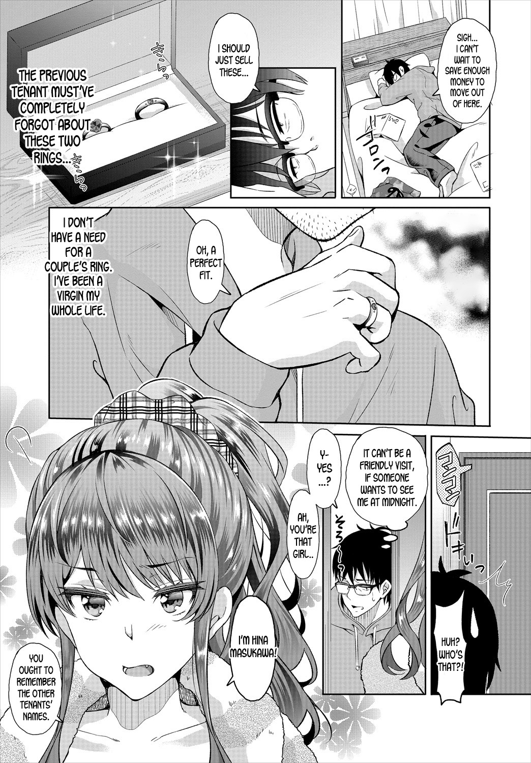 InCha na Ore ga Madougu o Tsukatte Share House de Harem o Tsukutte Mita. | I, a gloomy person, used a magical item to create my own harem in the shared house! Ch. 1 page 5 full