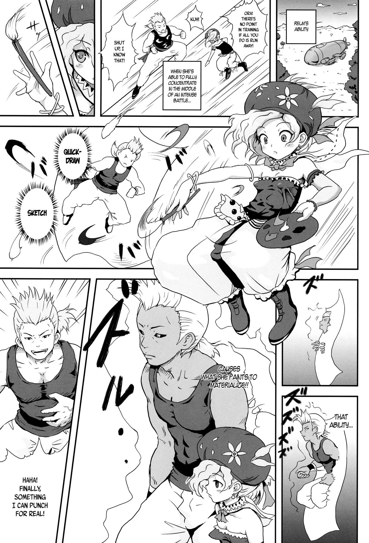 Relm-tan no Hajirai Sketch |  Relm-tan's Embarrassing Sketch page 2 full