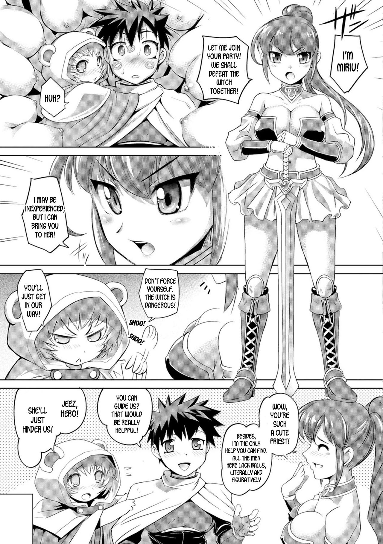 Nyotaika Yuusha to Futanari no Majo | Genderbent Hero and the Futanari Witch page 9 full