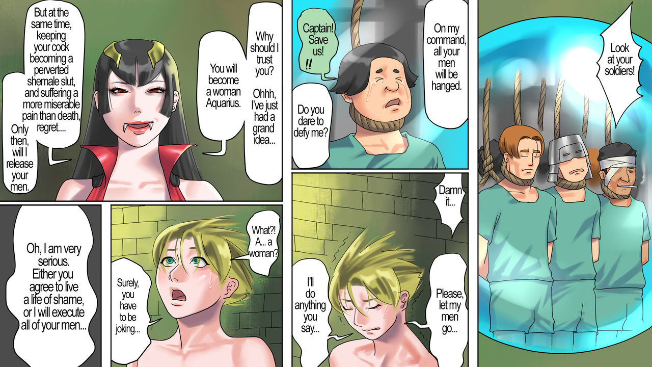Seikishi Aquarius Chijoku no Nyotai Kaizou | Holy Knight Aquarius - Slut Body Remodeling of Shame page 9 full