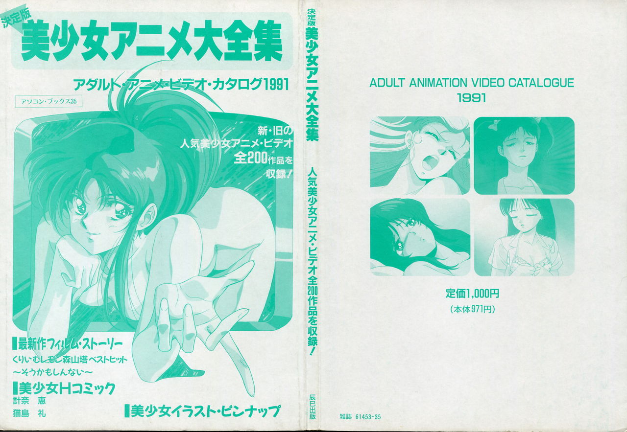Bishoujo Anime Daizenshuu - Adult Animation Video Catalog 1991 page 2 full