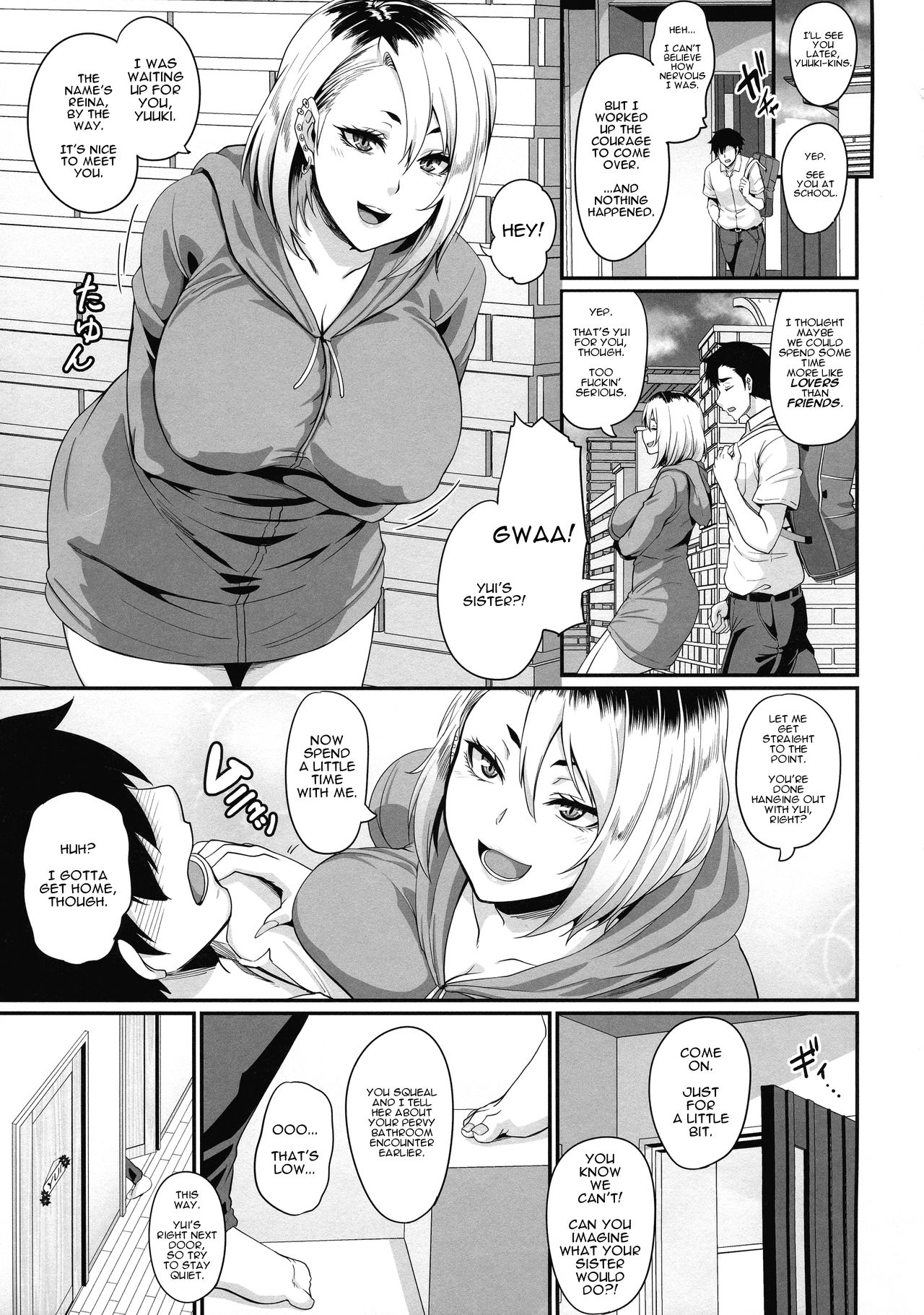Kanojo no Ane wa Gal de Bitch de Yariman de | Her Sister's a Gyaru, a Bitch, and a Slut page 9 full