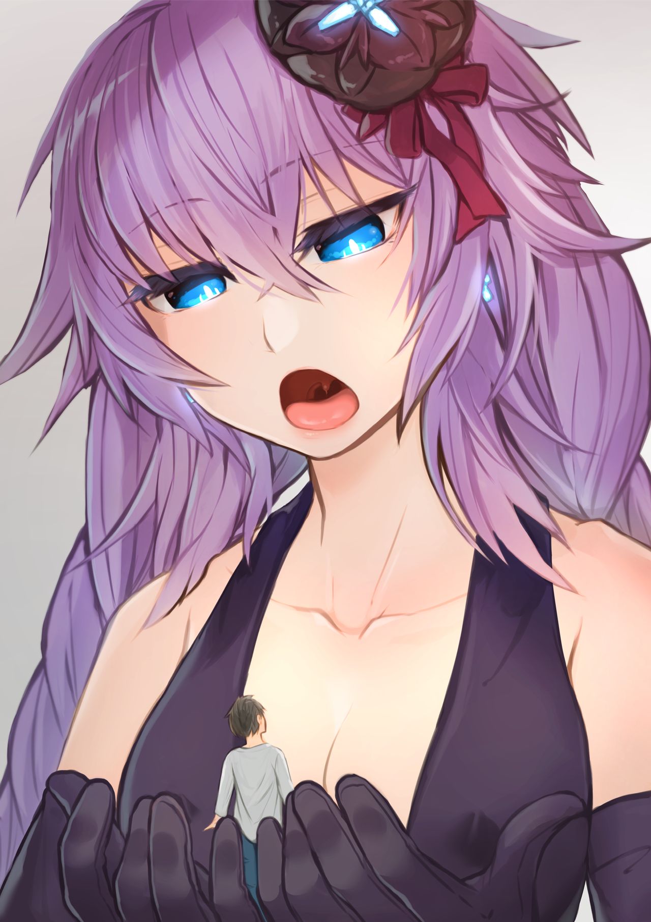 Purple Heart-sama ni Taberareru. page 10 full