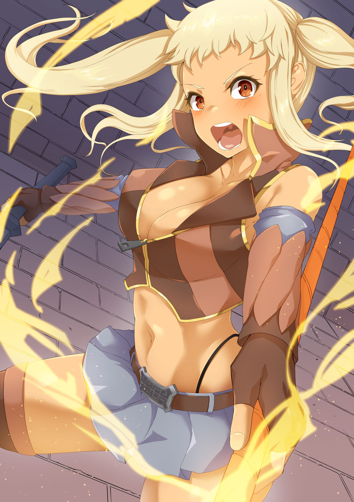 Tsuyoi Onna Senshi, Inma o Taoshita Kurou ga Mukuwarezu Nikubenki ni Naru page 1 full