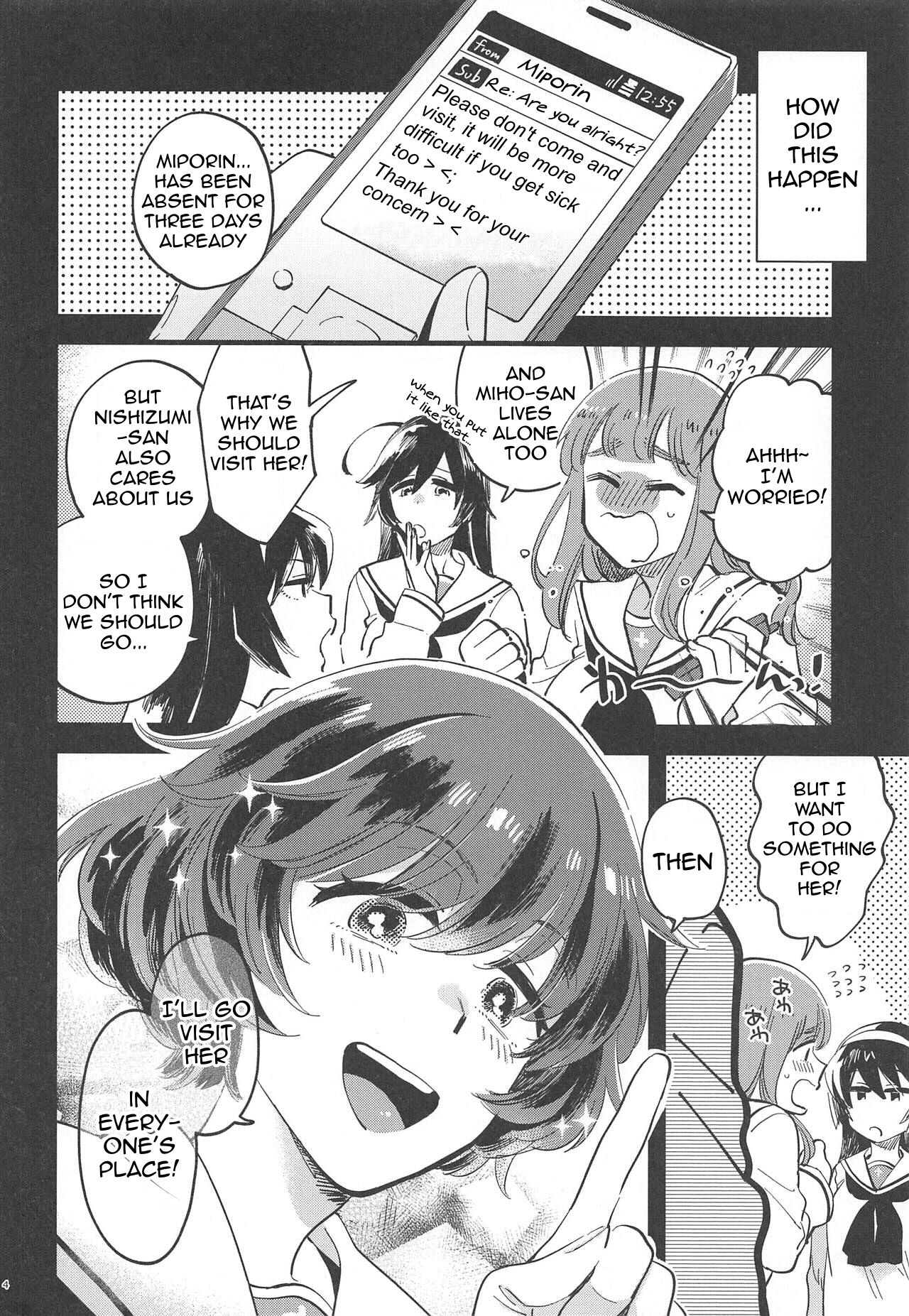 Nishizumi-dono ni Haete Shimatte mo Aishite Orimasu! | I will still love Nishizumi-dono Even If She Grew One! page 4 full