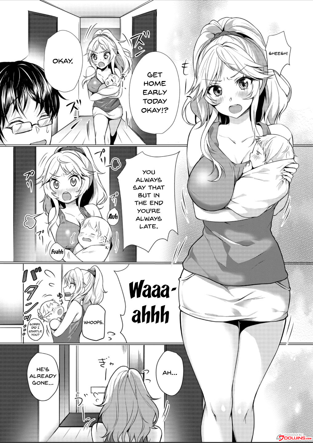 Junyuuchuu no Yanmama ni Pakopako Tanetsuke!! ~ Sonna ni Dasaretara... Milk ga Afurechau! 1-3 page 2 full