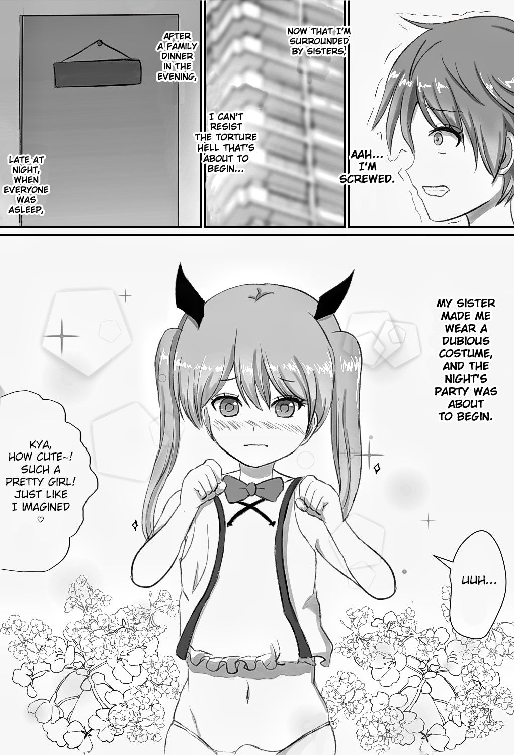 Josou Kusuguri Feti na Baka Aneki Futari ga Ouchi e Kaette Kiyagatta! page 7 full