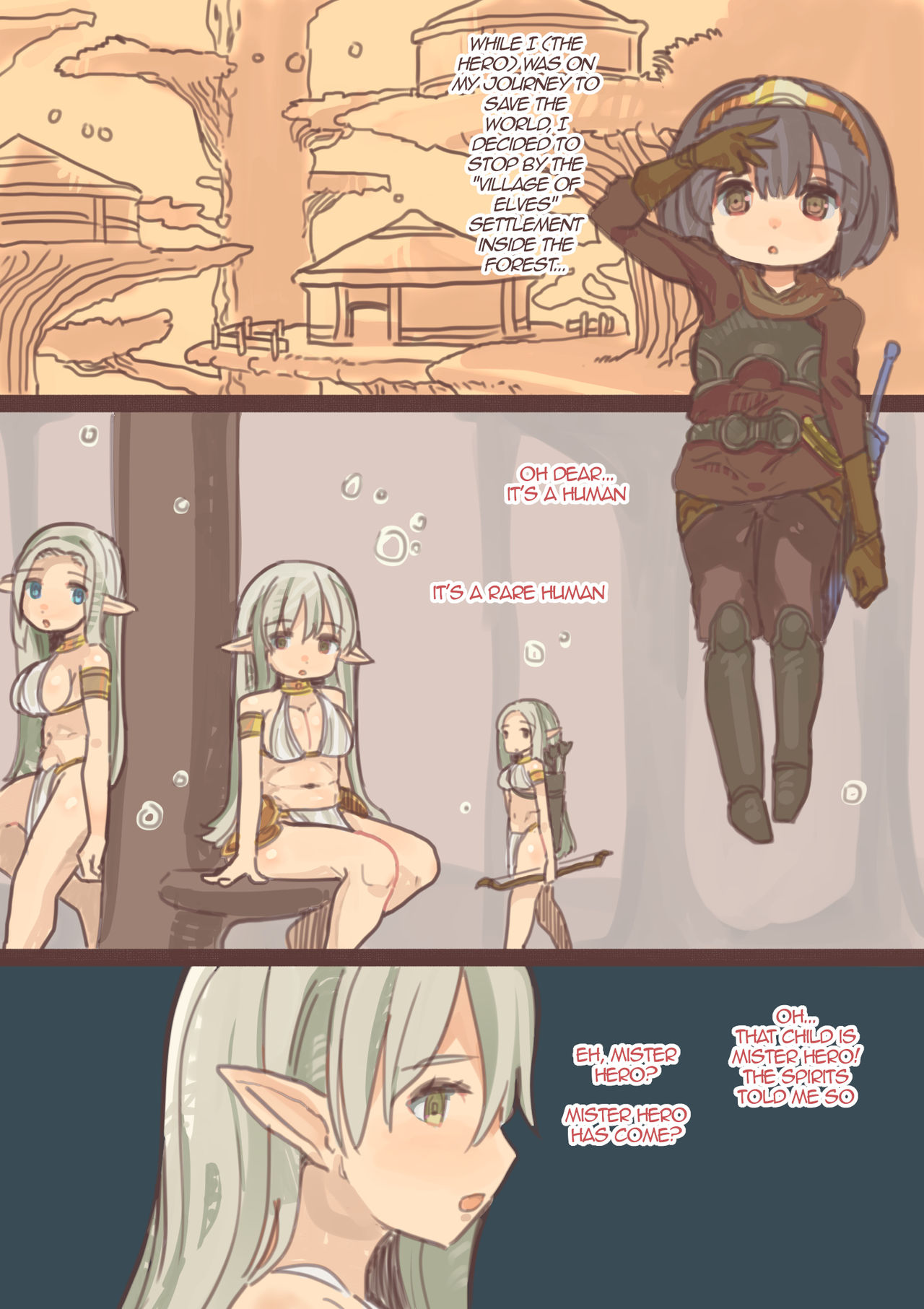 Yuusha wa Elf-tachi ni Okasarete shimatta | The Hero Who Was Violated By The Elves page 2 full