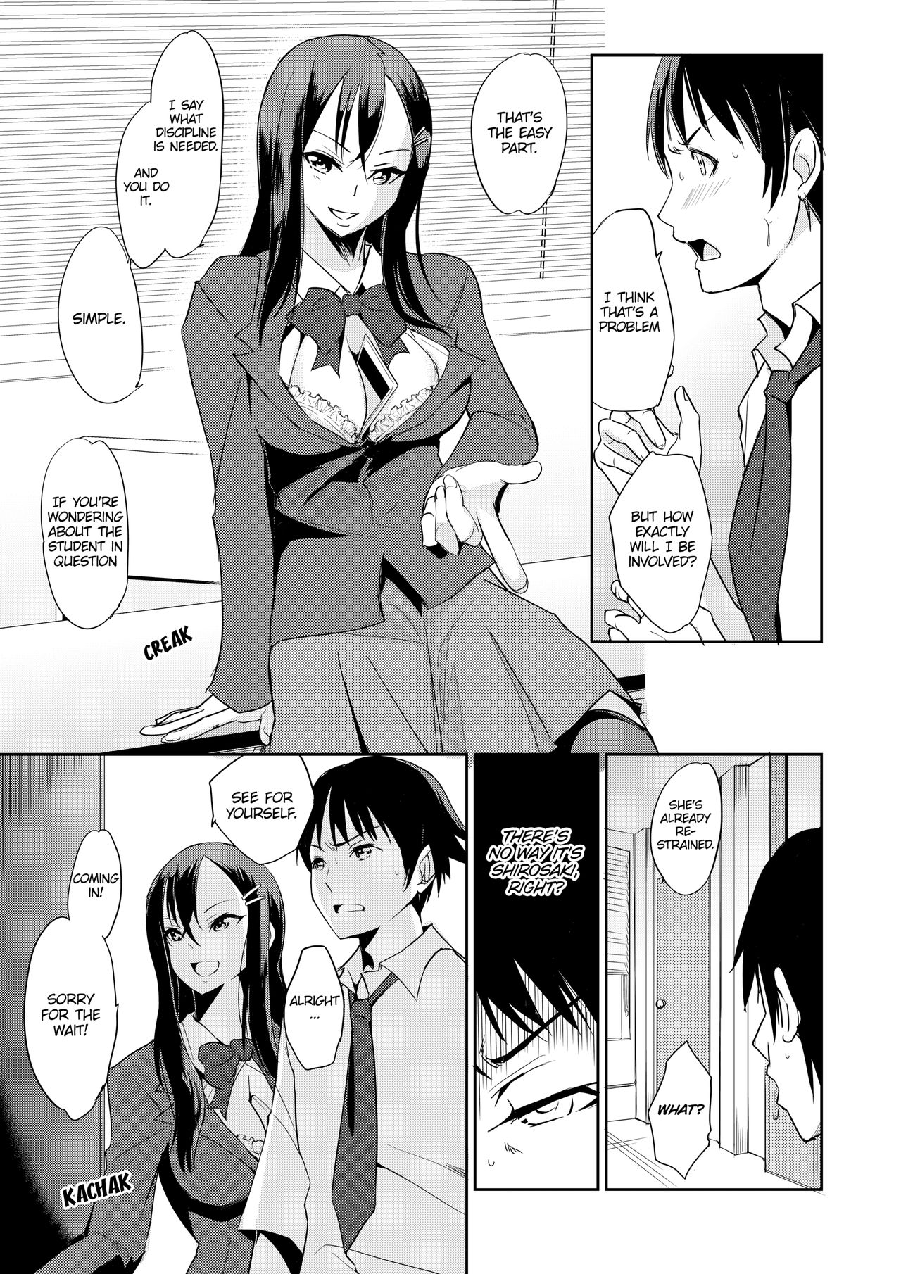 Zettai fukujuu! Hatsujō JK kousei puroguramu 1-shou： Ochikobore no JK o hame choukyou 1 | Sexual Correction Officer Ch.1： Rebellious School Girl Rehab! 1 page 8 full