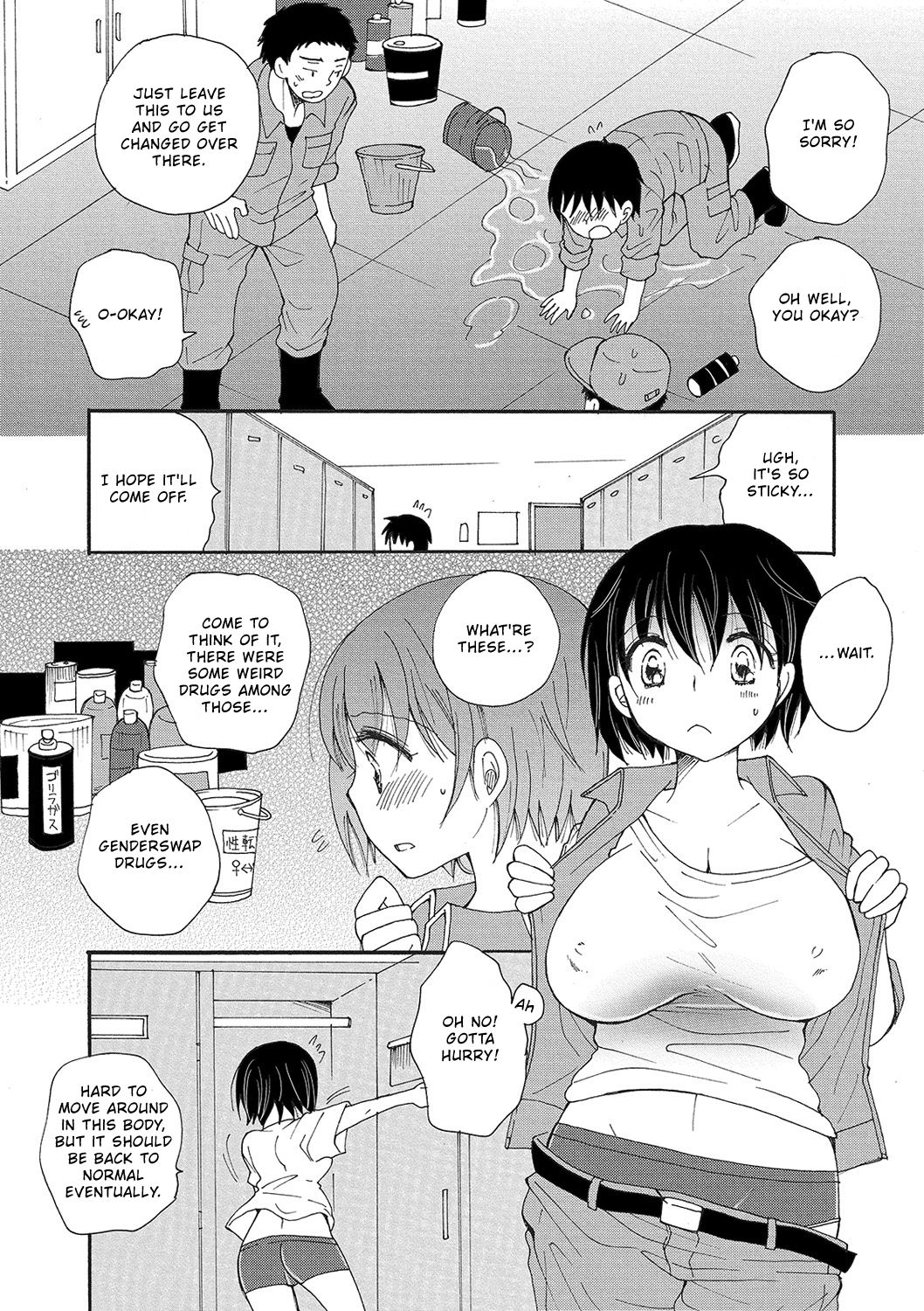 Nyotaika Cleaning! | Genderswap Cleaning! page 2 full
