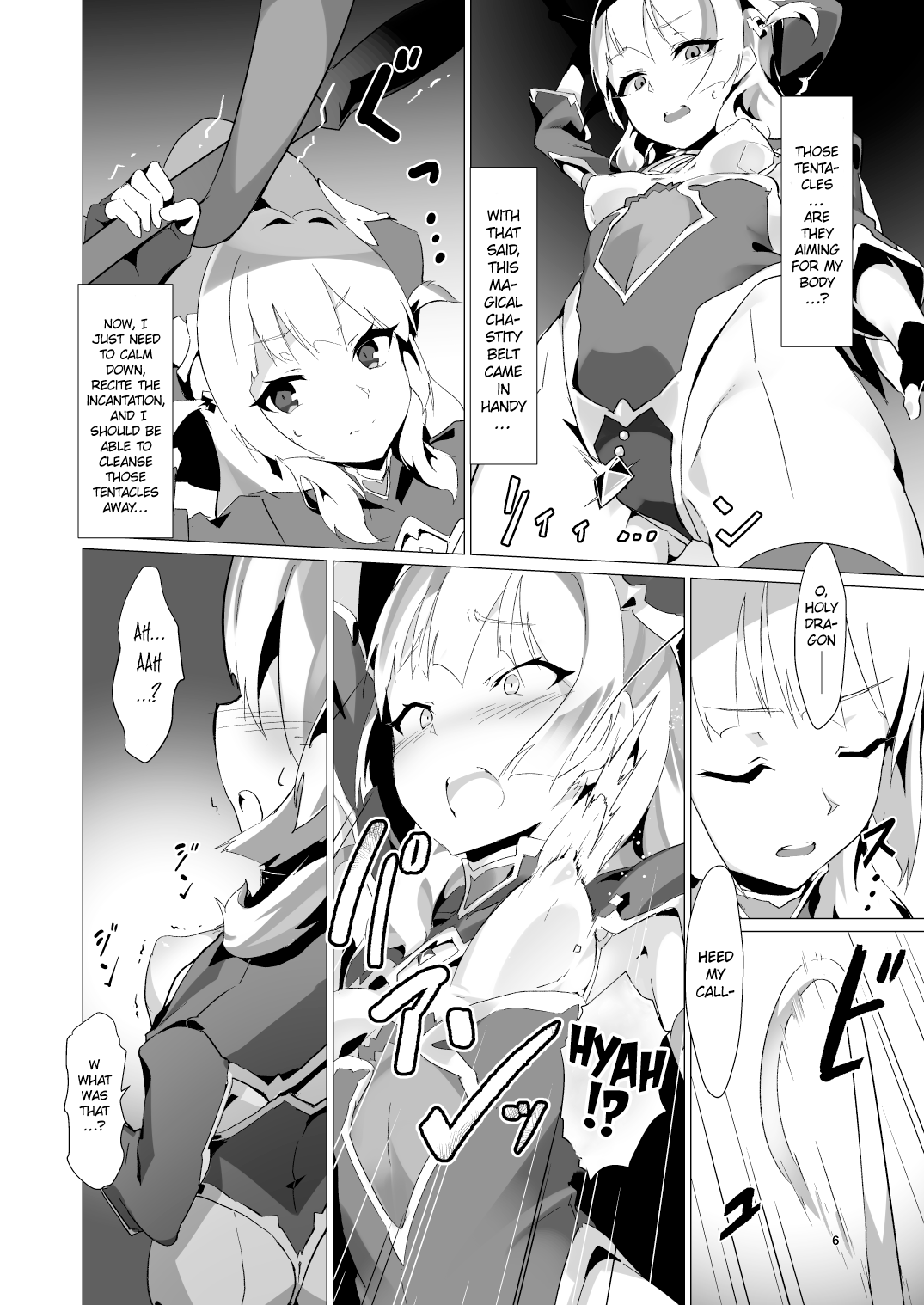 Kotohana -Sei Shinkan Shokushu Nyuujoku Choukyou- | Unusual Flower -Breaking in the Holy Priestess with Tentacle Breast Torture- page 5 full