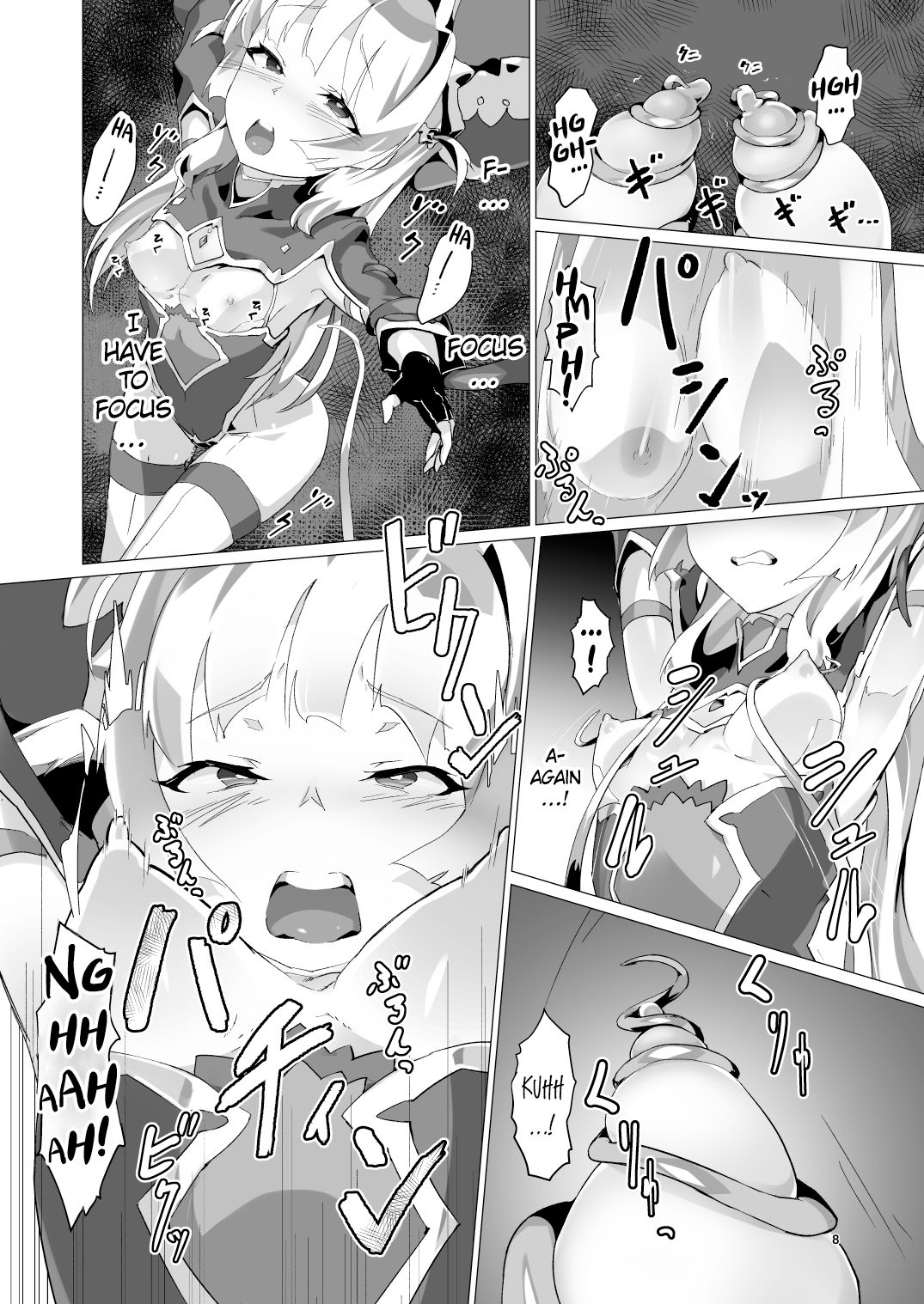 Kotohana -Sei Shinkan Shokushu Nyuujoku Choukyou- | Unusual Flower -Breaking in the Holy Priestess with Tentacle Breast Torture- page 7 full