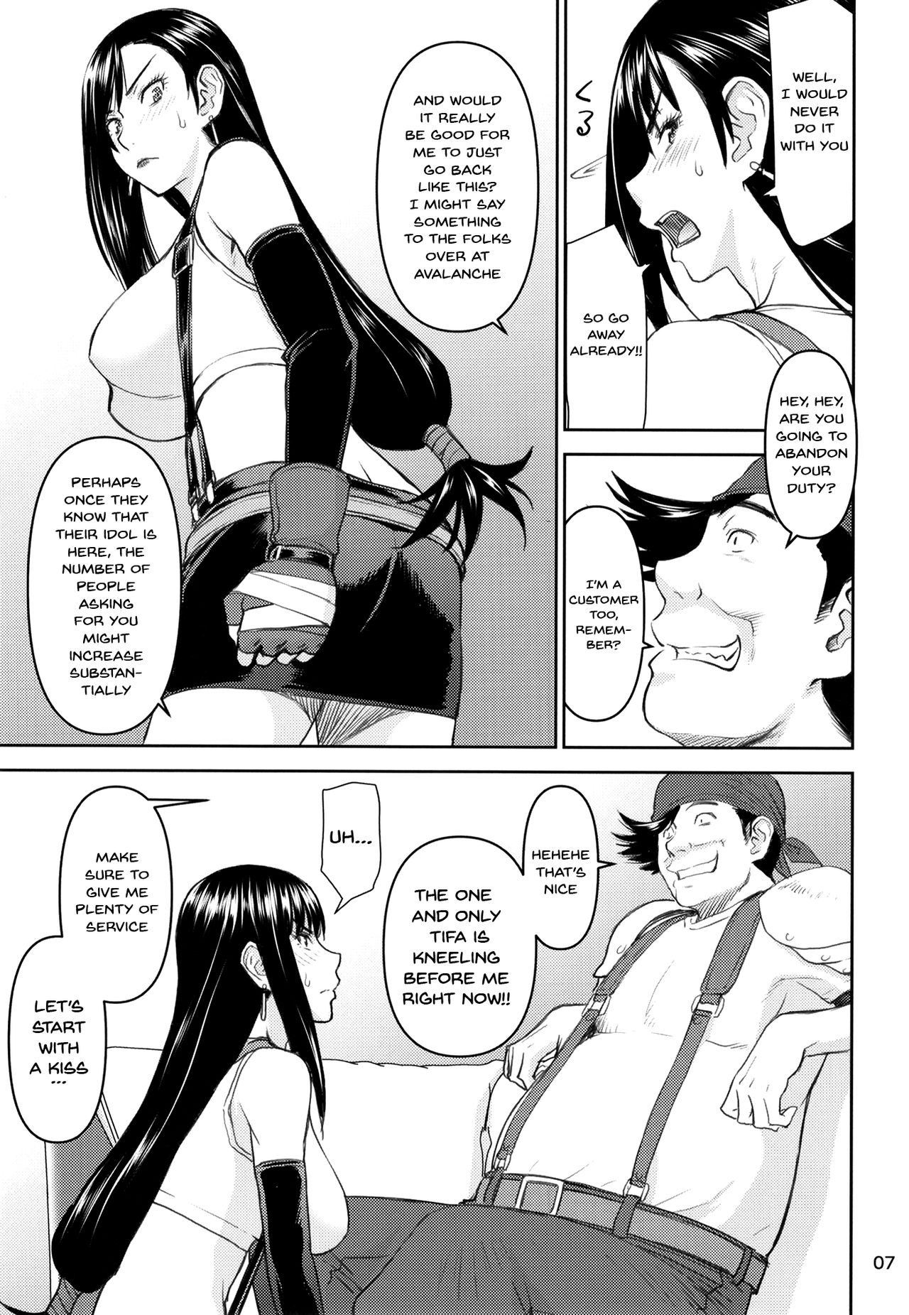 Tifa-san no Fuuzoku Kinmu | Tifa's Sex Service Work page 5 full