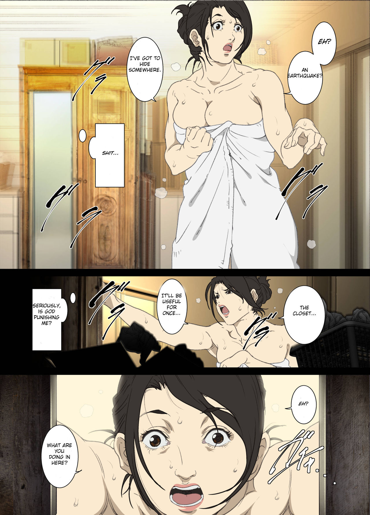 Seieki Mamire no Tansu no Naka ni Tojikomerareta Zenra Oyako no Nurunuru Micchaku Kinshinsoukan page 7 full