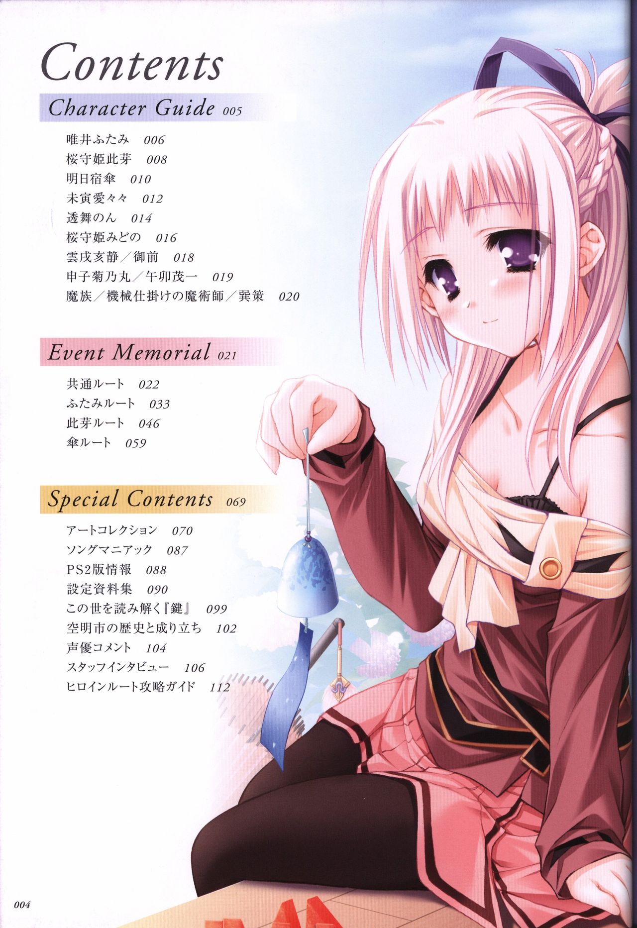 Itsuka, Todoku, Ano Sora ni. visual fanbook page 5 full