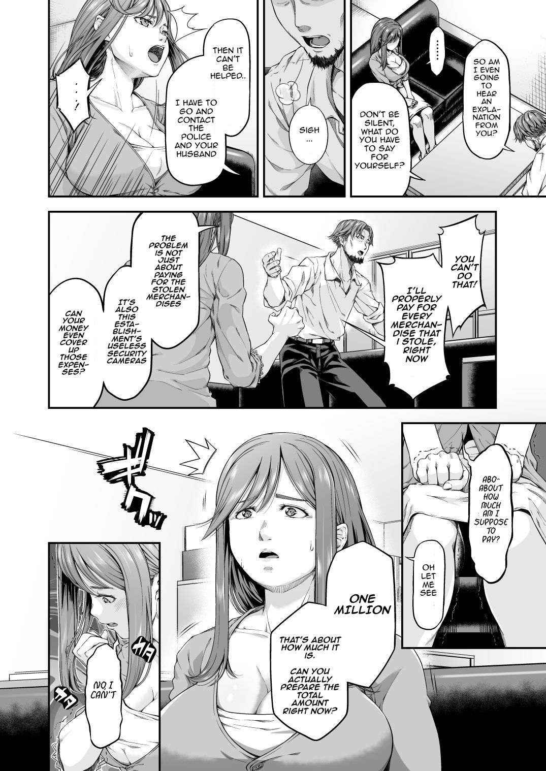 MANBIKIKAN -Ichi- Hitozuma Manbikihan no Shokuzai | Violating a Shoplifter 1 - A Shoplifting Wife's Atonement page 7 full