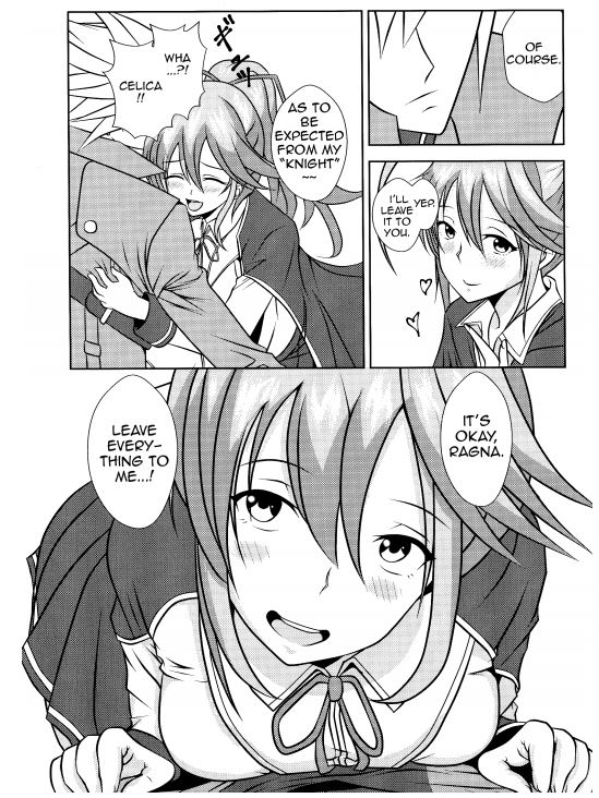 BlazBlue Ragna x Celica Hentai Doujinshi by Fisel from REVELLIUS team page 3 full
