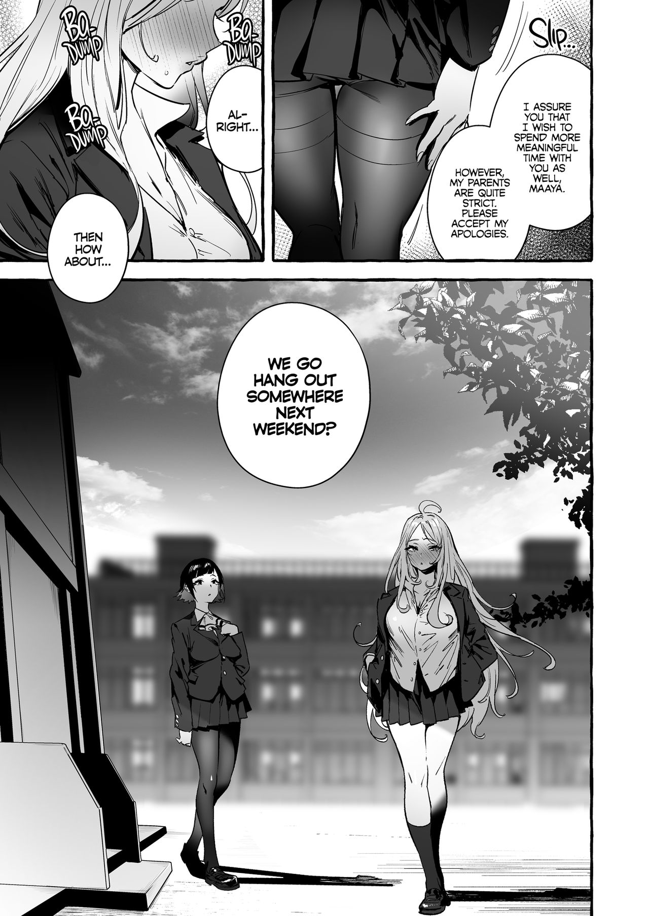 Futanari-san to Nonke-san ♀ Hatsu Date Hen | Straight Girl Meets Futa: The First Date page 9 full