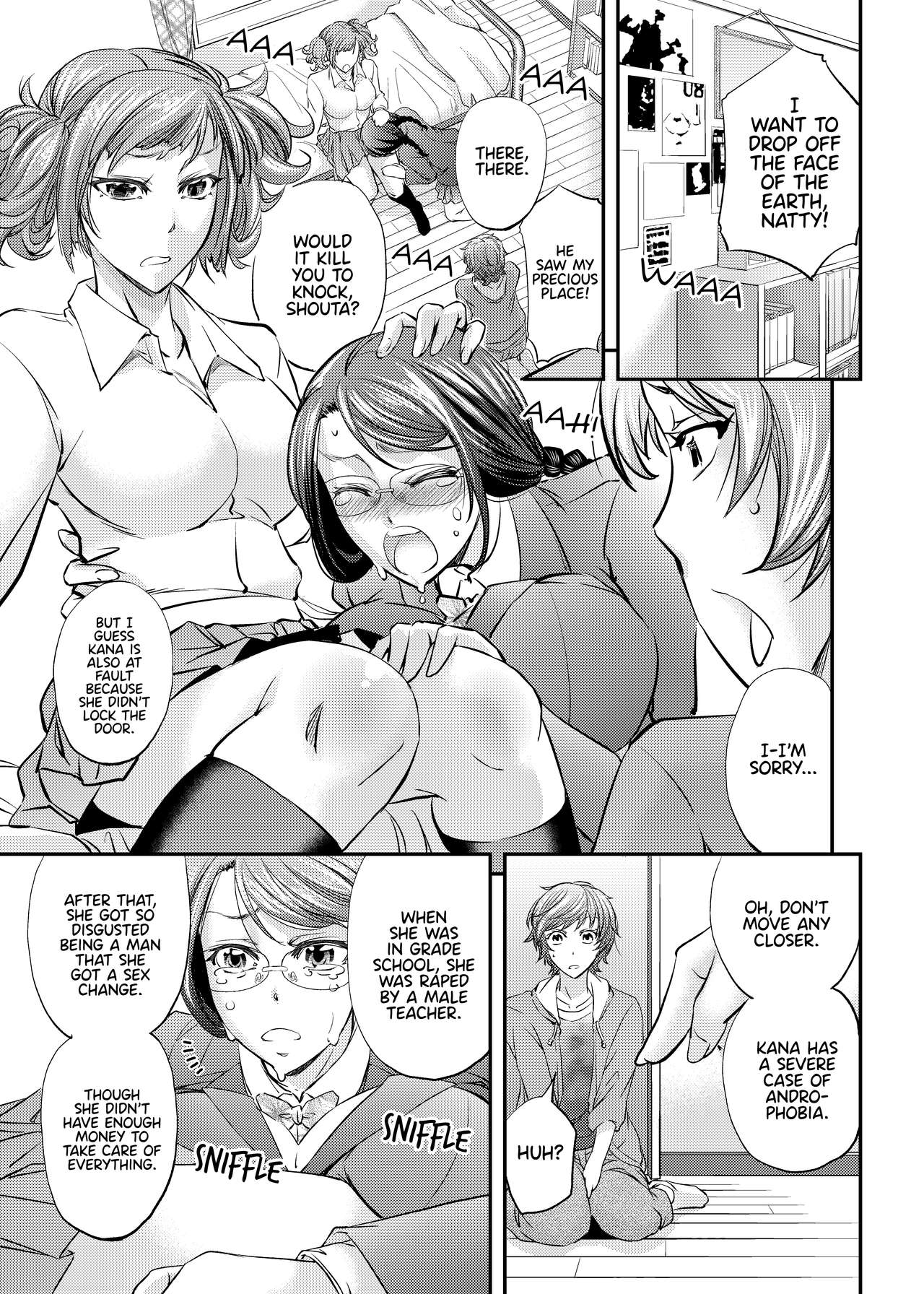 Mesu Ochi Sao Renketsu ~Nee-chan-tachi ni Moteasobareta Boku~ | Feminized and Dominated by My Sister and Her Girlfriend page 4 full