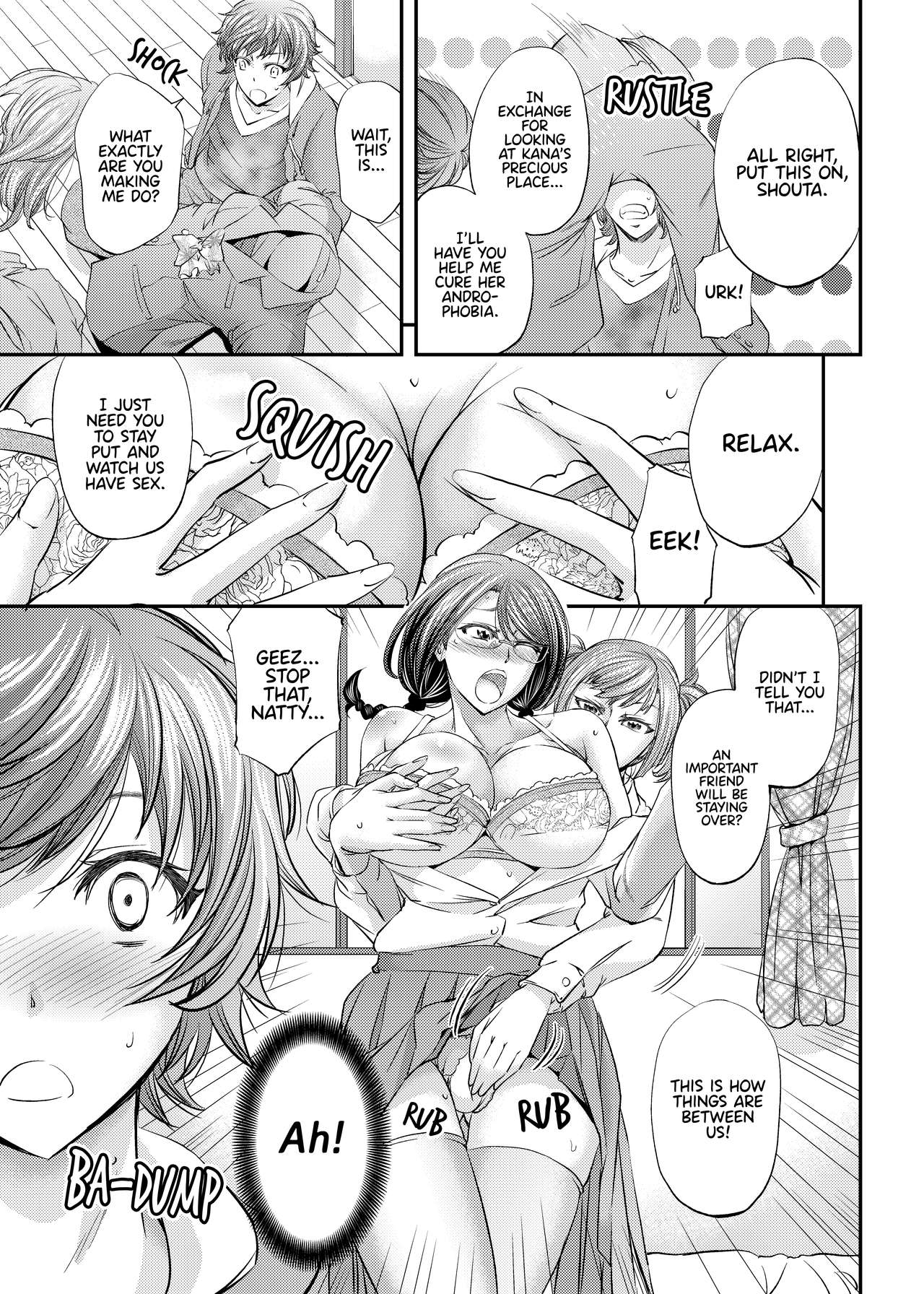 Mesu Ochi Sao Renketsu ~Nee-chan-tachi ni Moteasobareta Boku~ | Feminized and Dominated by My Sister and Her Girlfriend page 6 full