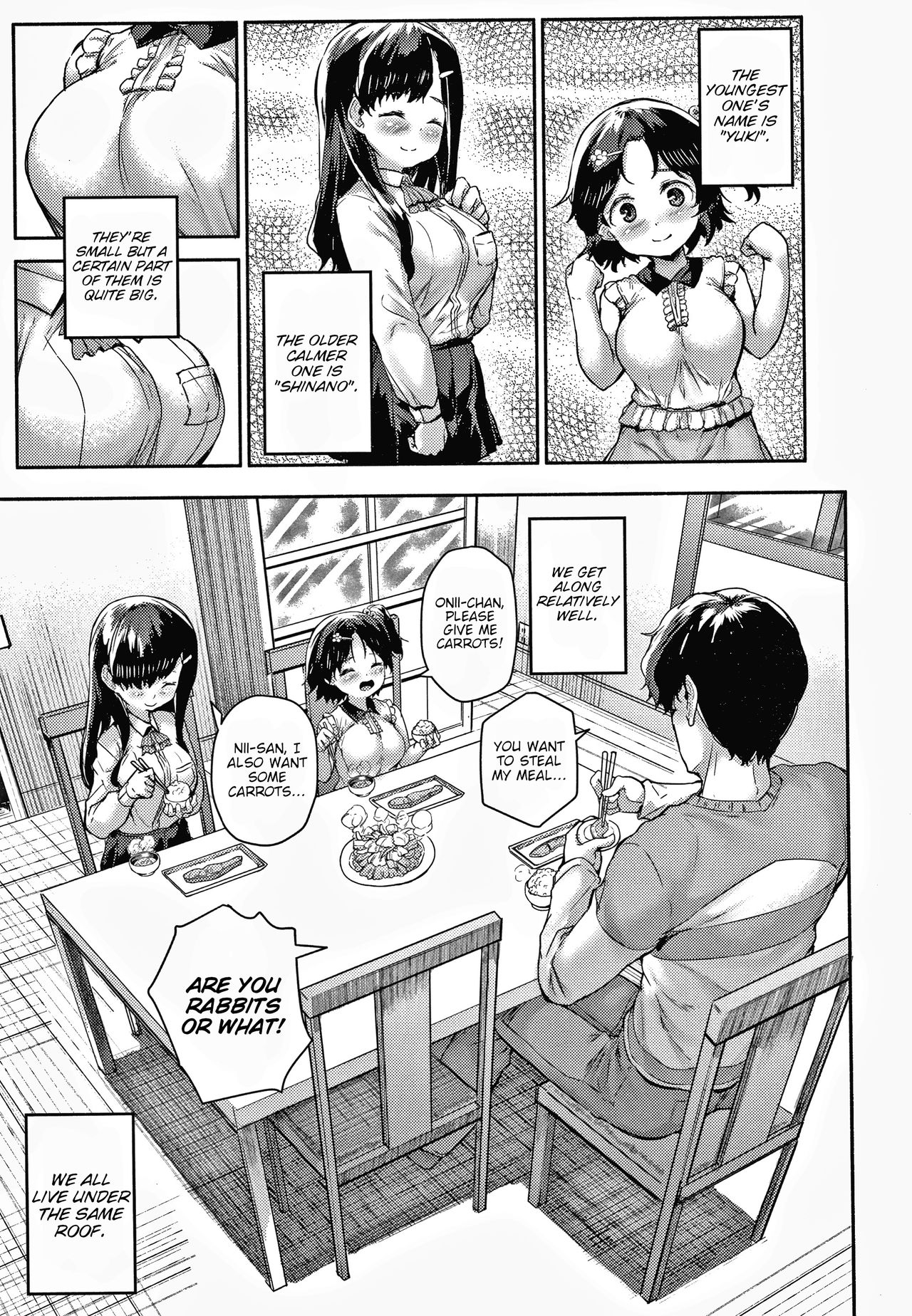 Nito ga Semaru!! ~Yuki to Shinano wa Ani ga Hoshii~ | Minimum Gigantic Breasts Little Sisters page 3 full